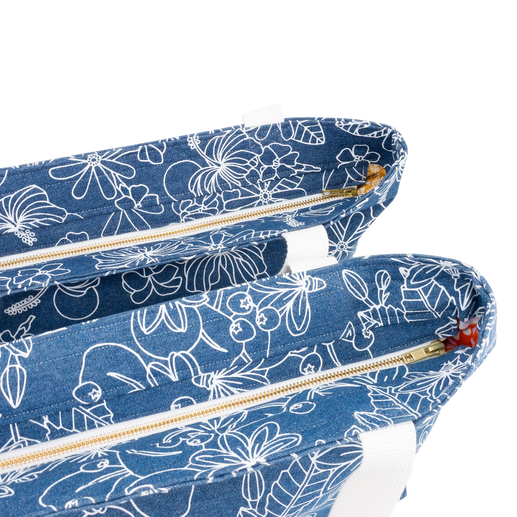 Beach Bag Tote Deluxe • Honey Girl Blooms • Denim Collection