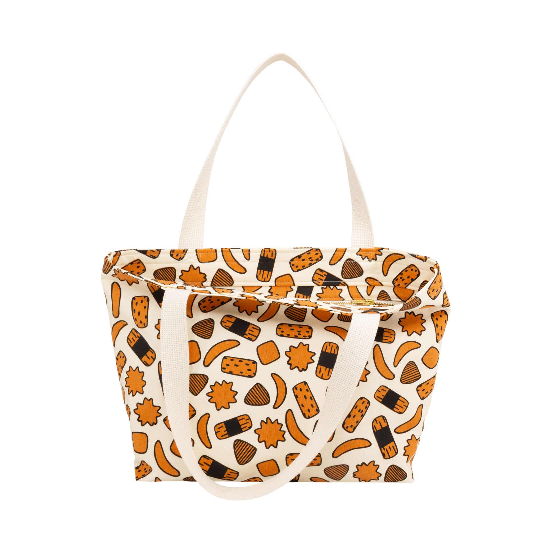 Beach Bag Tote Deluxe • Kakimochi • Black over Brown