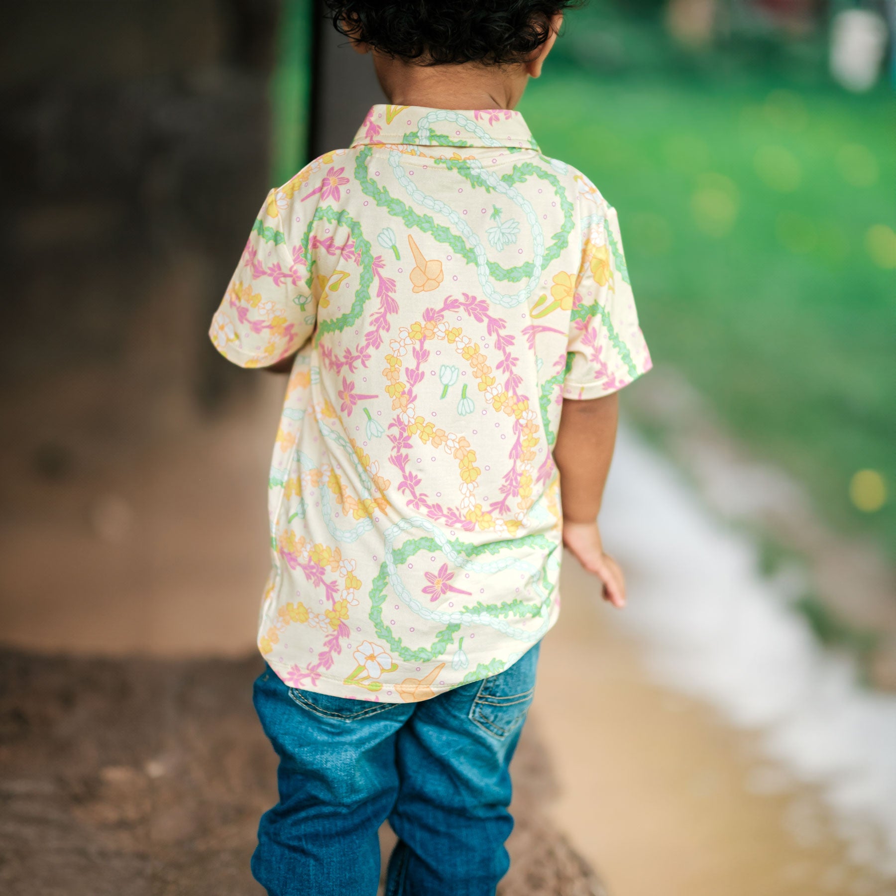 Polo Shirt • Lei Day in Sand • Coco Moon + Jana Lam