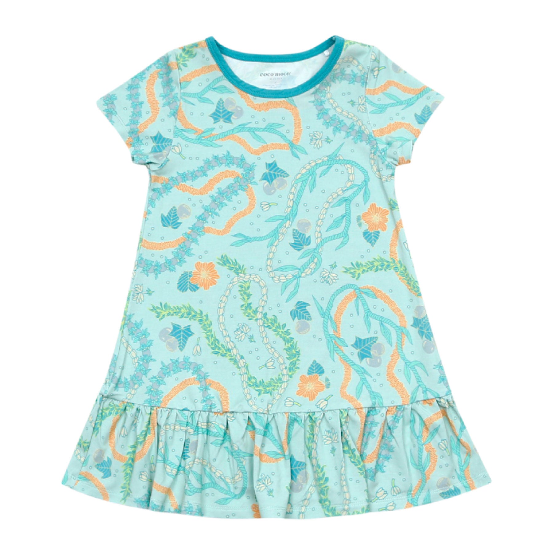Ruffle Hem T-Shirt Dress • Lei Stand • Coco Moon + Jana Lam