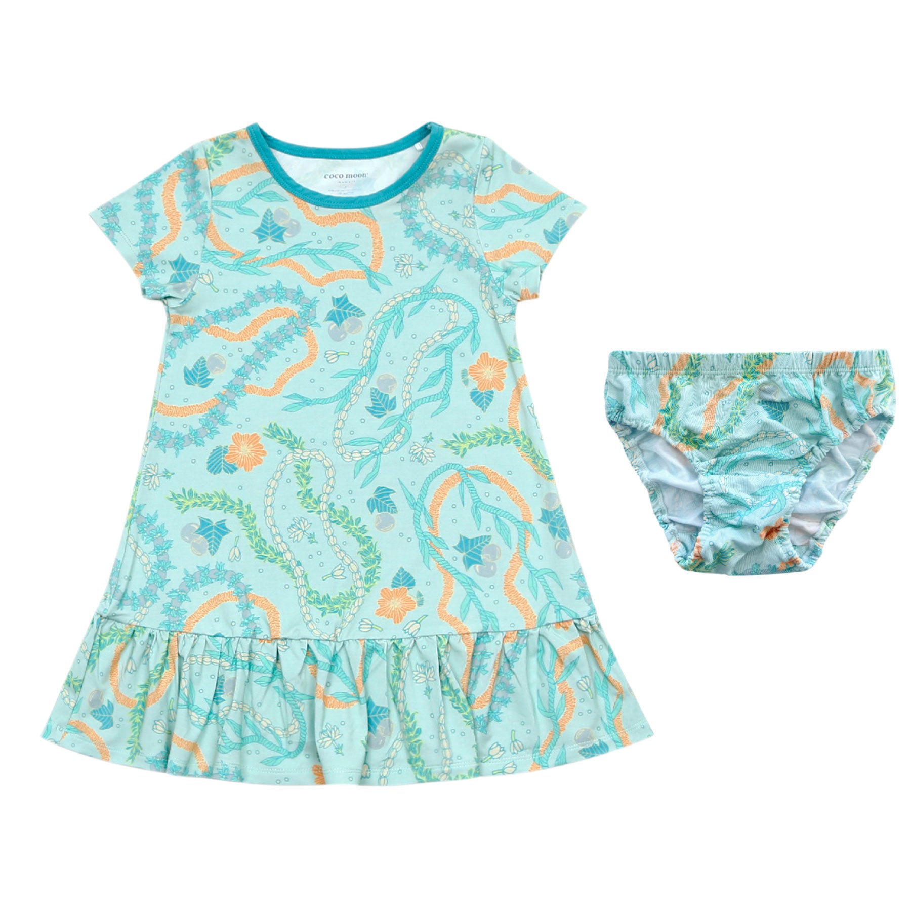 Ruffle Hem T-Shirt Dress • Lei Stand • Coco Moon + Jana Lam