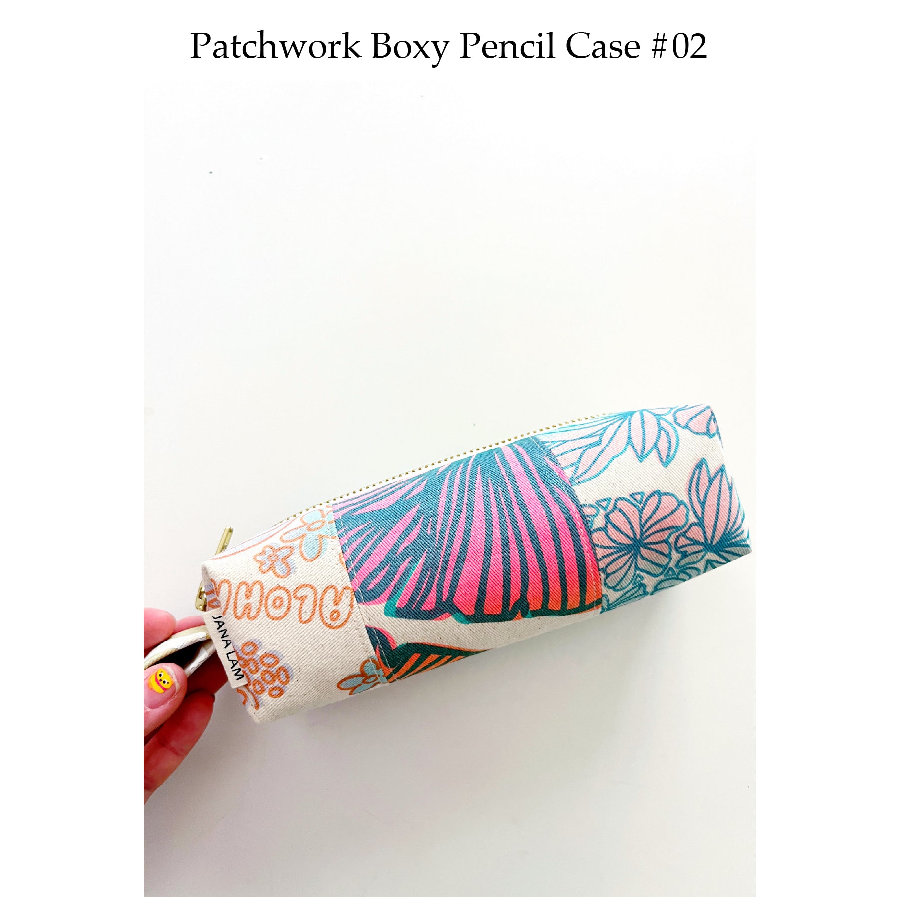 Patchwork Boxy Pencil Case • #02