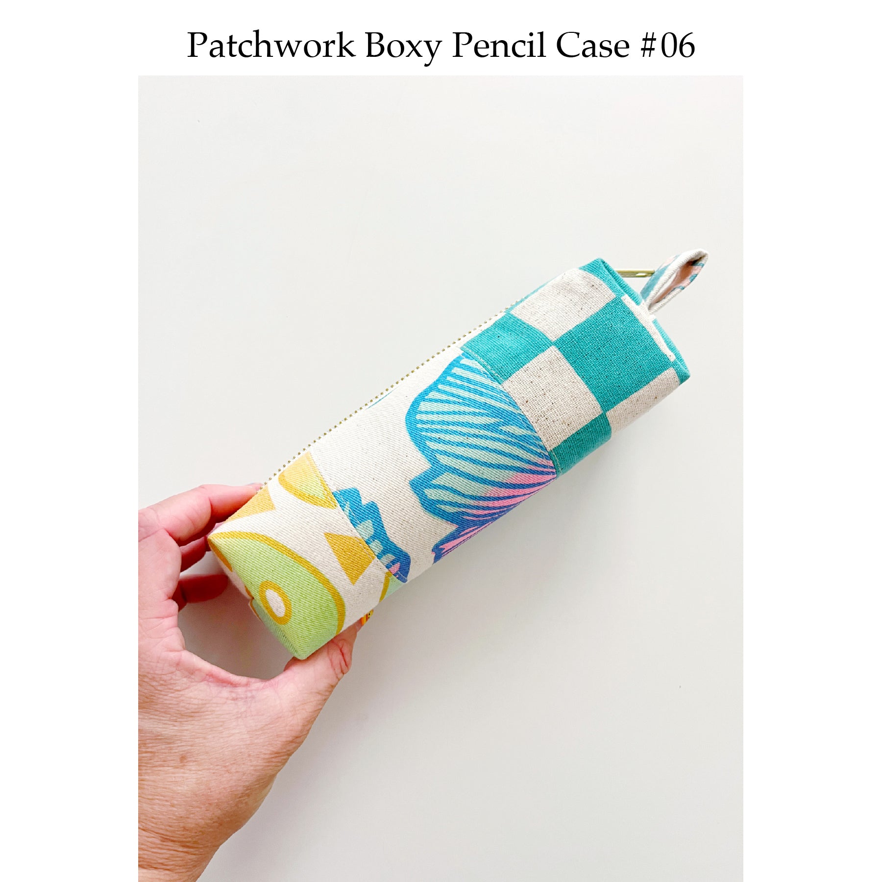 Patchwork Boxy Pencil Case • #06