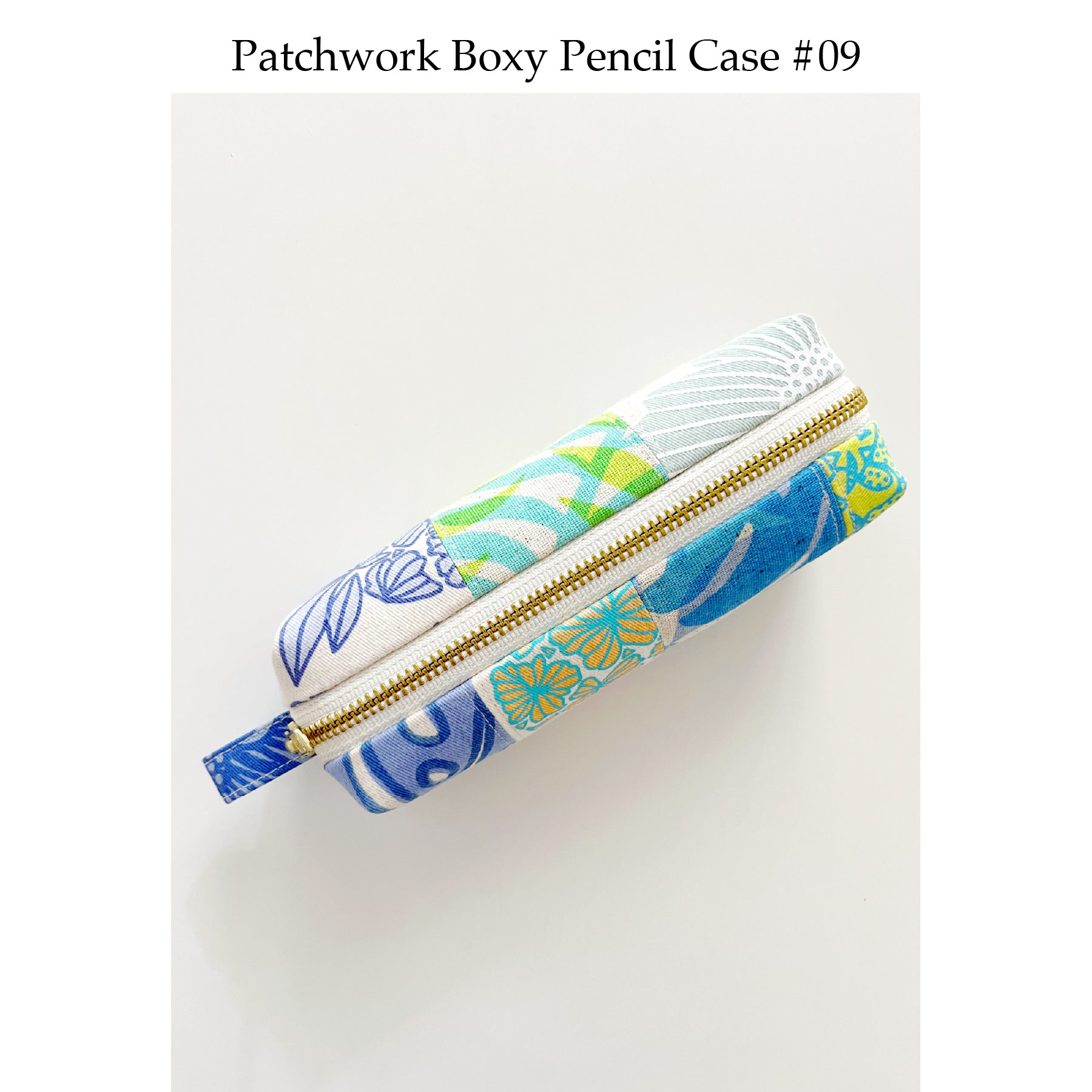 Patchwork Boxy Pencil Case • #09