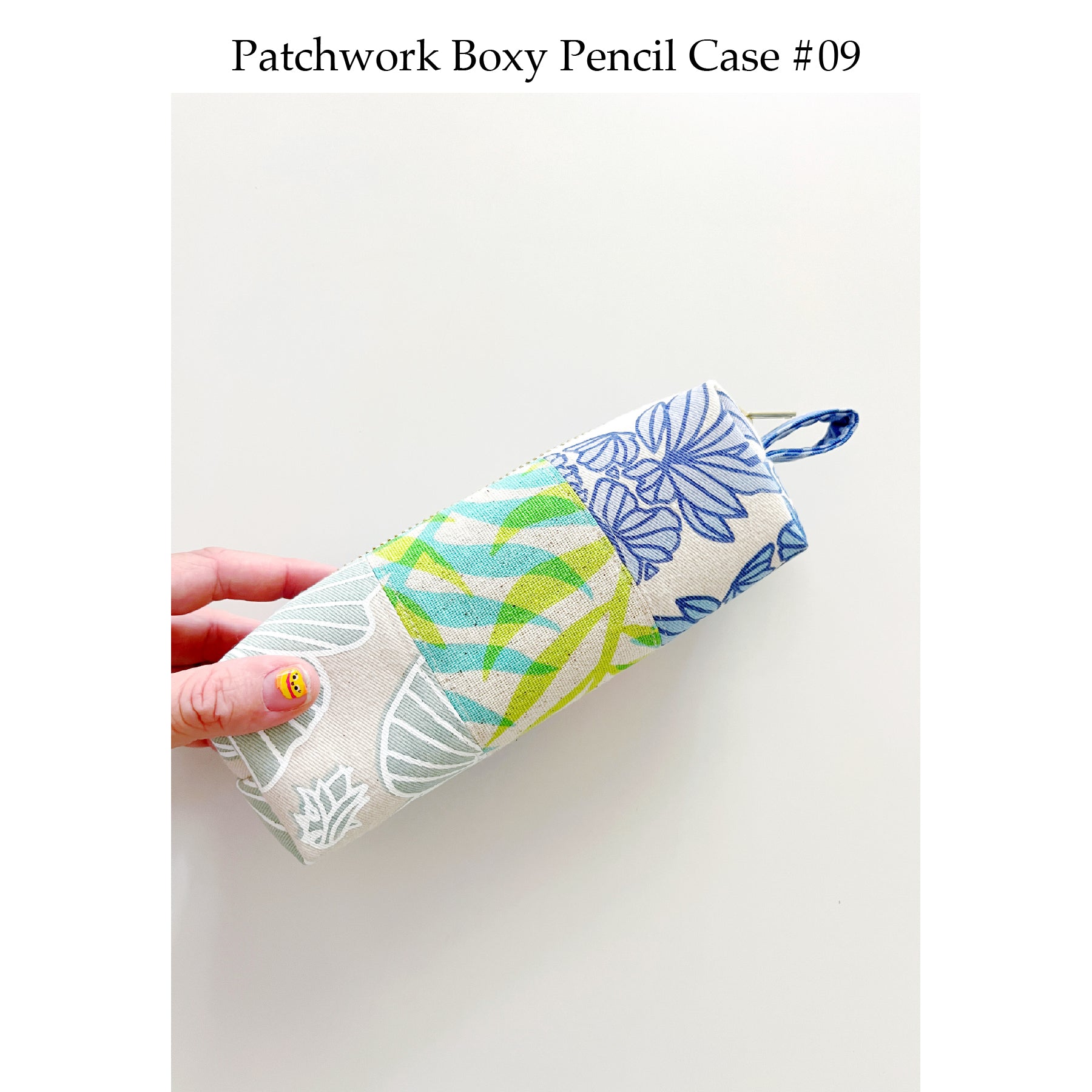 Patchwork Boxy Pencil Case • #09