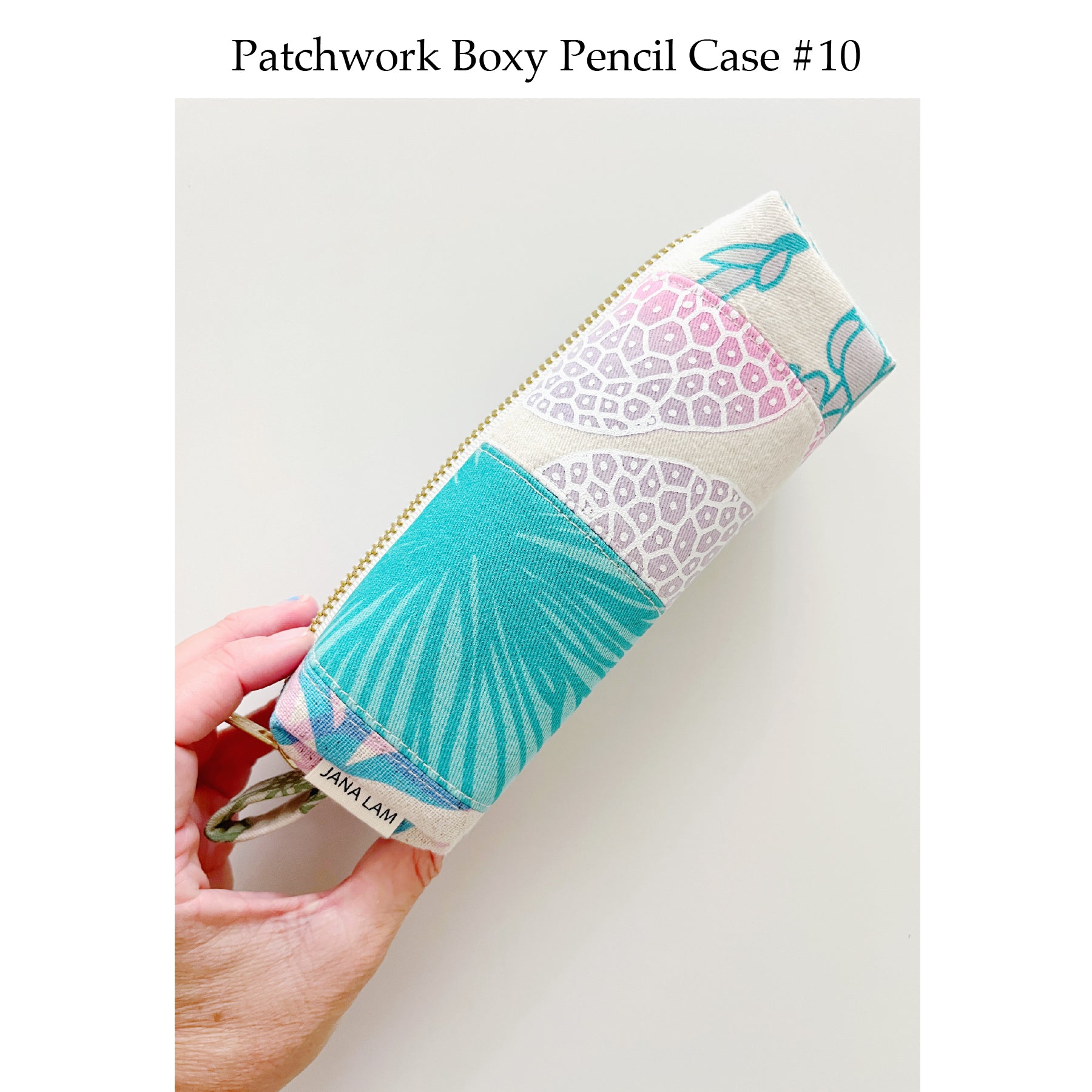 Patchwork Boxy Pencil Case • #10