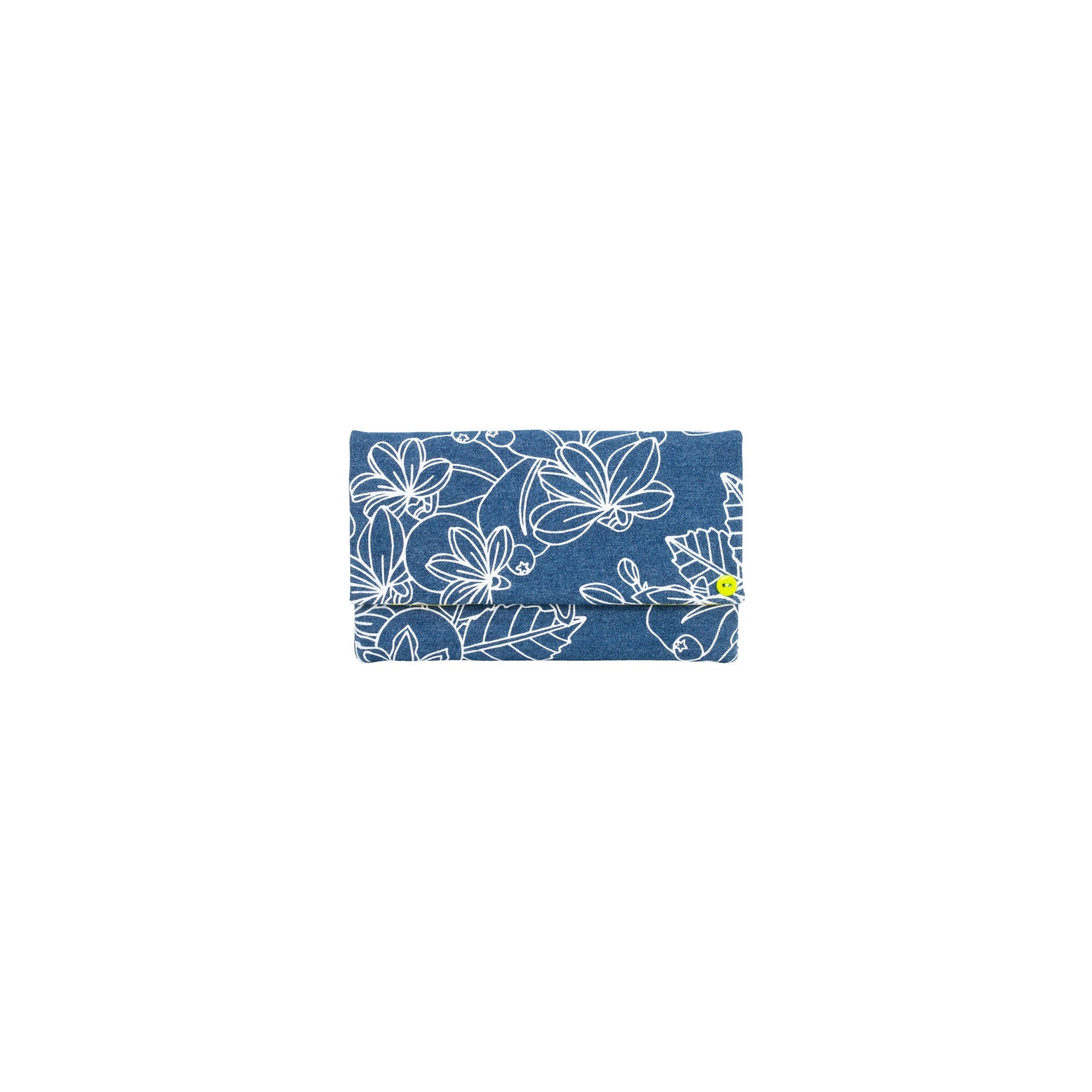 Classic Envelope Clutch • Naupaka • Denim Collection - Jana Lam Hawaii