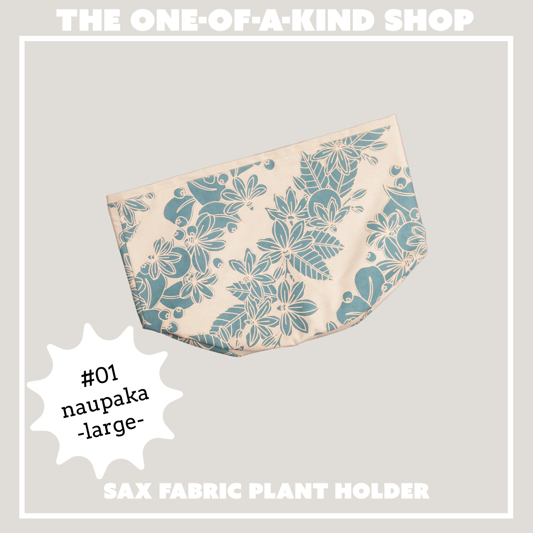Fabric Sax Plant Holder • The One - of - a - Kind Shop - Jana Lam Hawaii