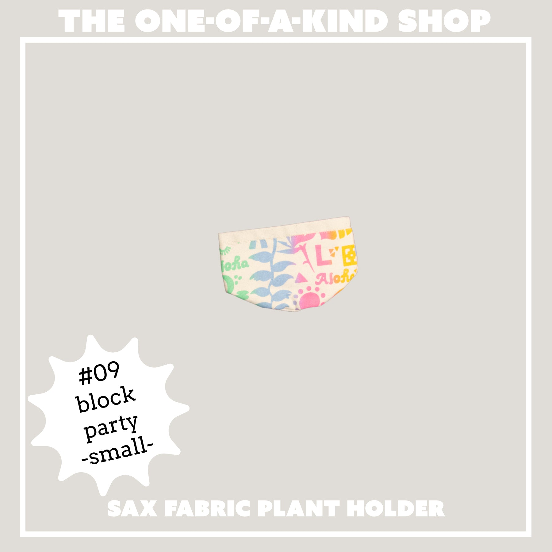 Fabric Sax Plant Holder • The One - of - a - Kind Shop - Jana Lam Hawaii