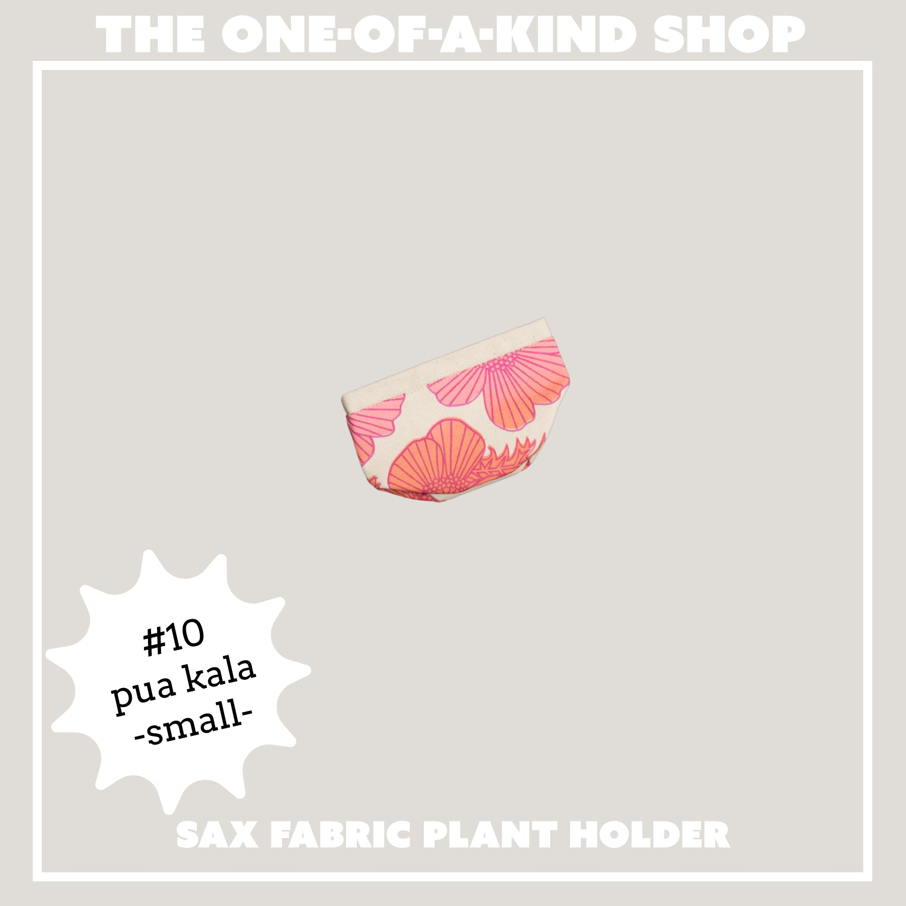 Fabric Sax Plant Holder • The One - of - a - Kind Shop - Jana Lam Hawaii