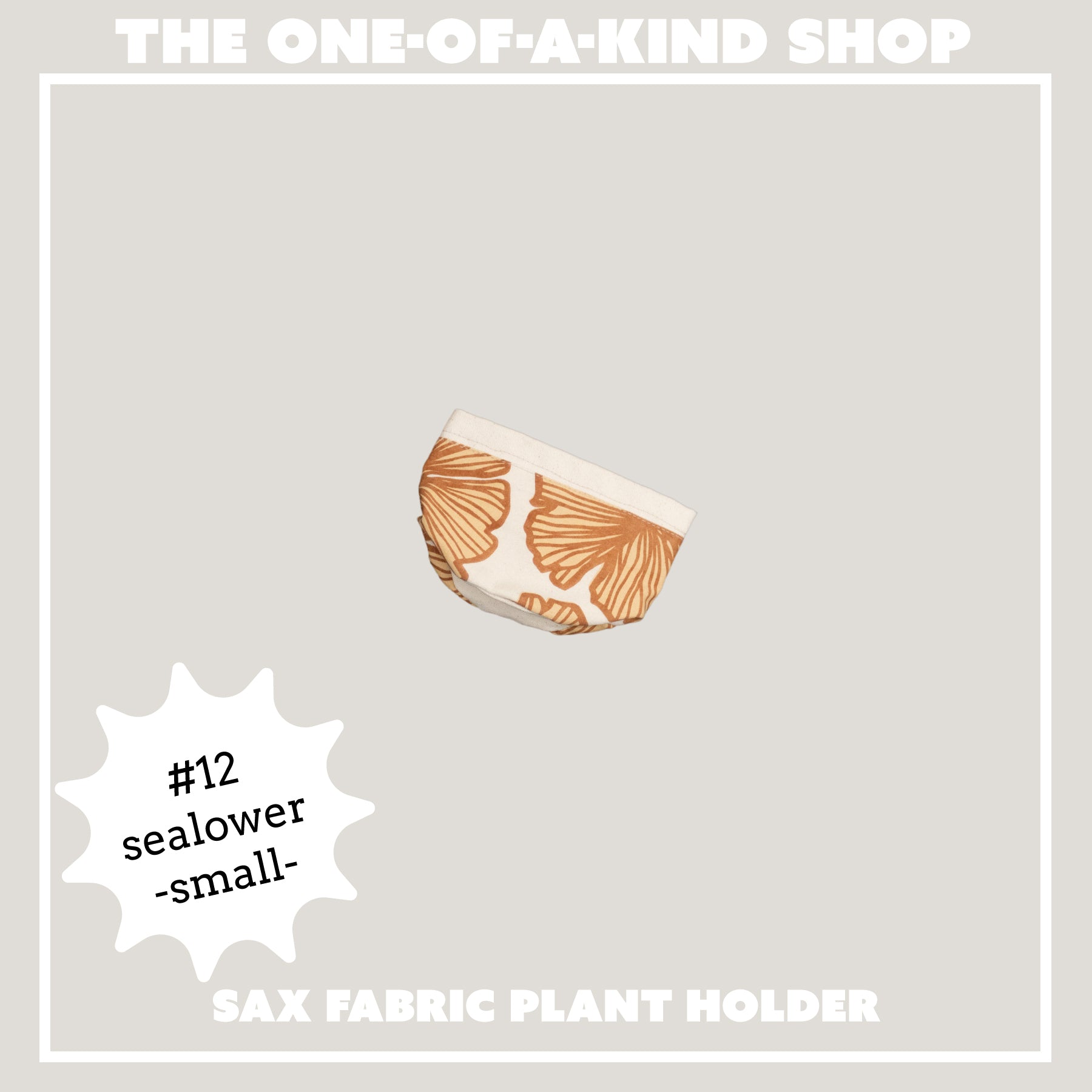 Fabric Sax Plant Holder • The One - of - a - Kind Shop - Jana Lam Hawaii
