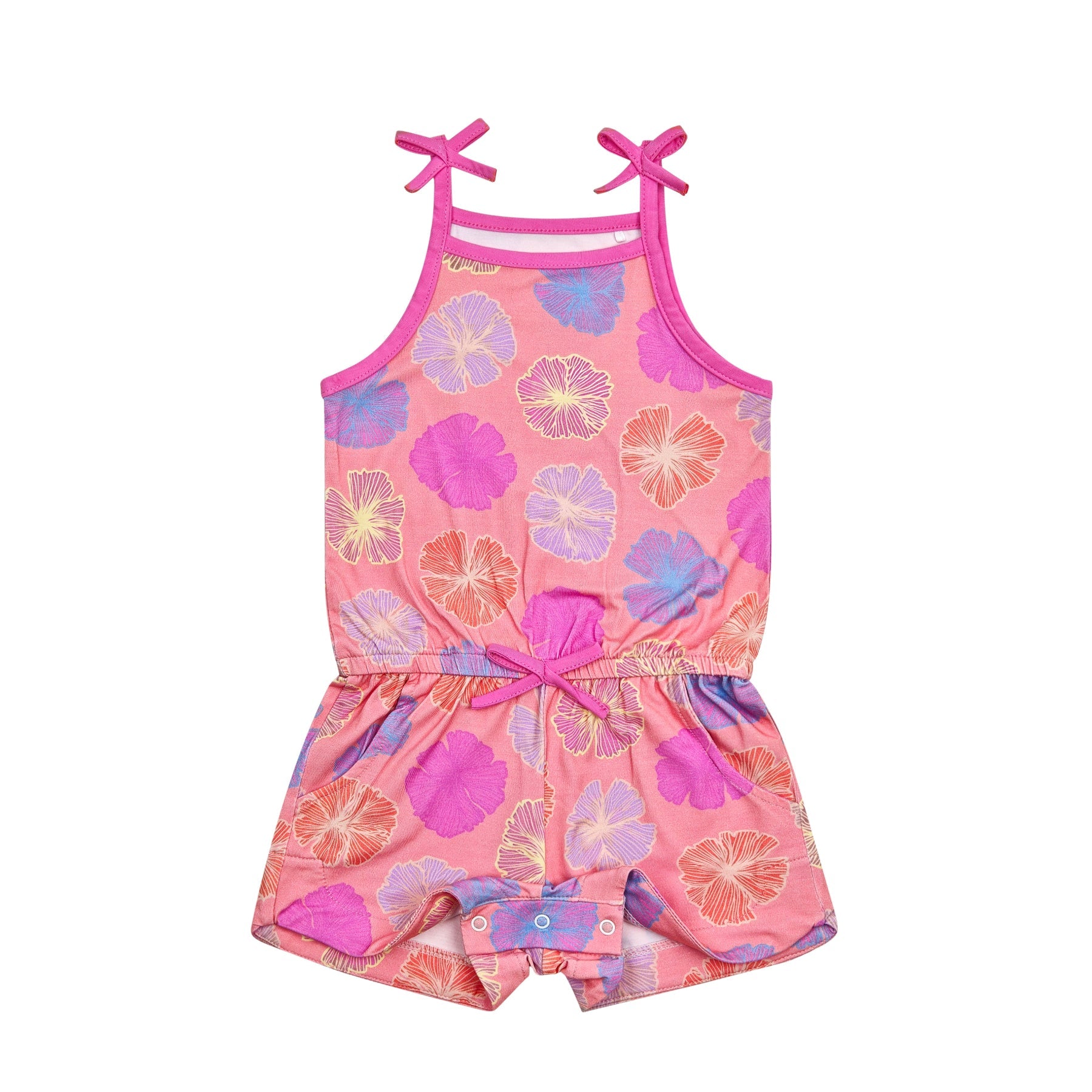 Girls Shortie Romper • Seaflower • Coco Moon + Jana Lam - Jana Lam Hawaii