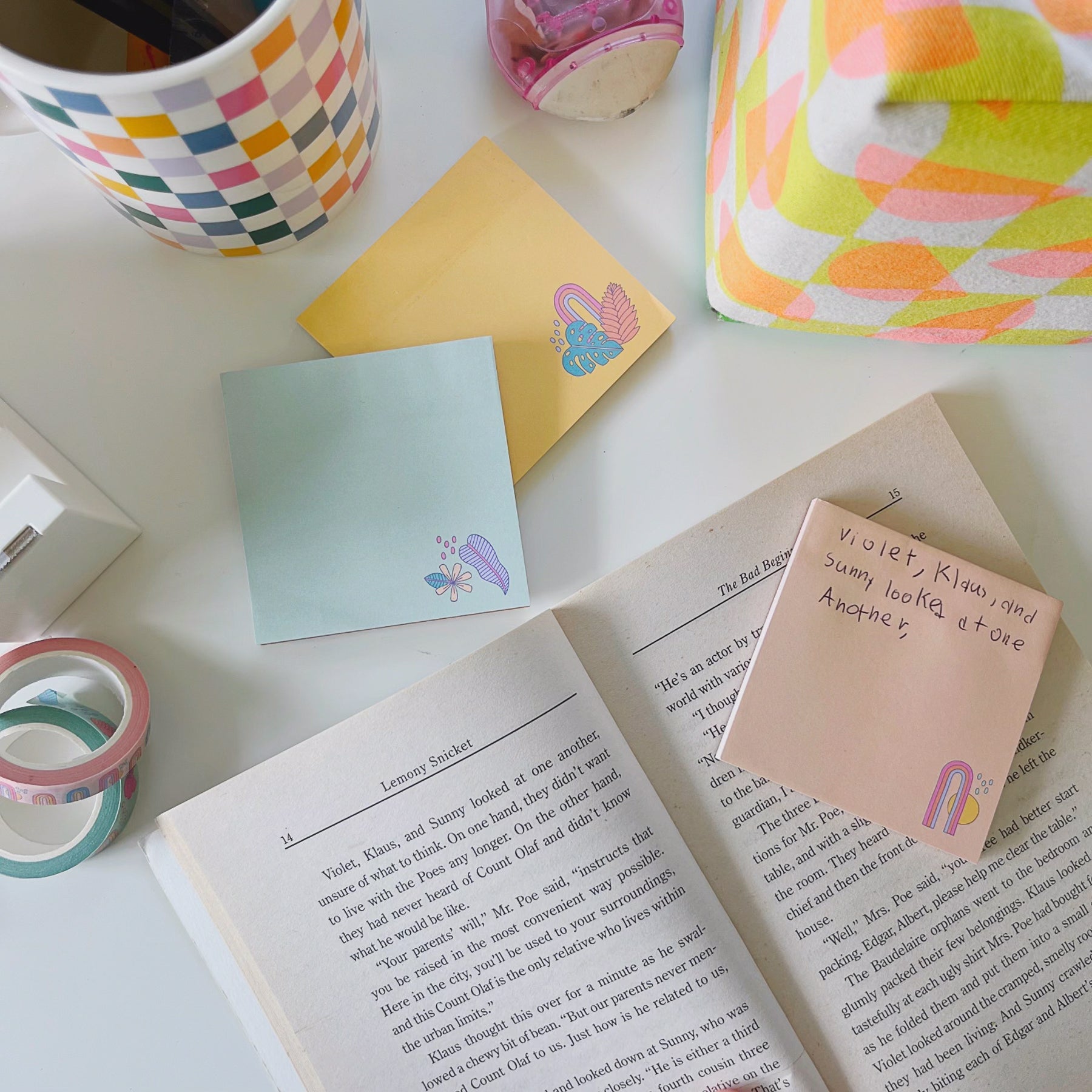 Golden Jungle Sticky Note • Rainbow Wilds - Jana Lam Hawaii