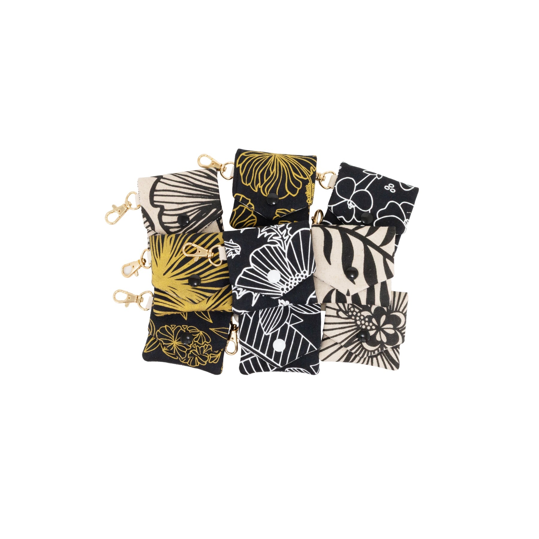 Little Things Pouch Charm • Black Collection • Surprise Print - Jana Lam Hawaii