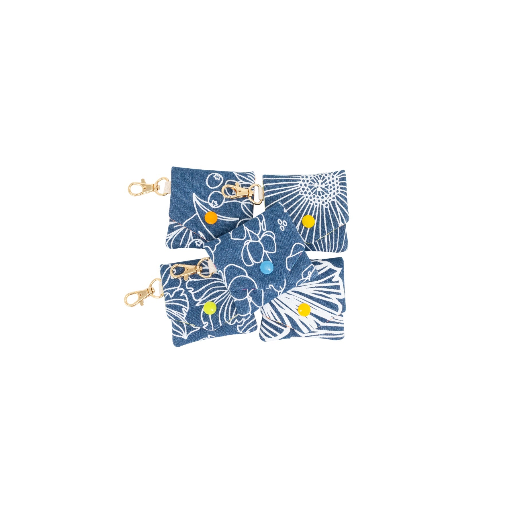 Little Things Pouch Charm • Denim Collection • Surprise Print - Jana Lam Hawaii