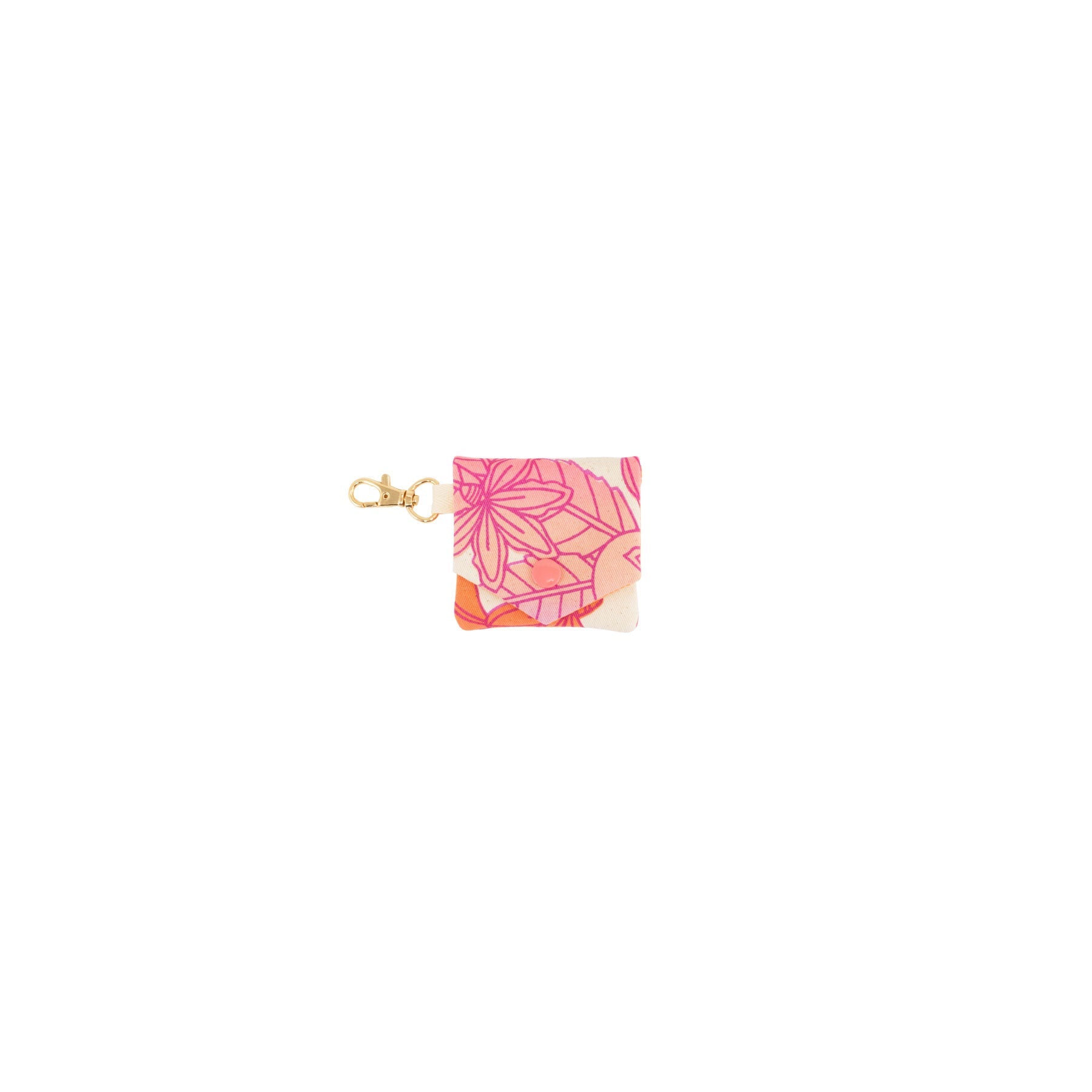 Little Things Pouch Charm • Naupaka • Magenta over Pink and Orange Ombre - Jana Lam Hawaii