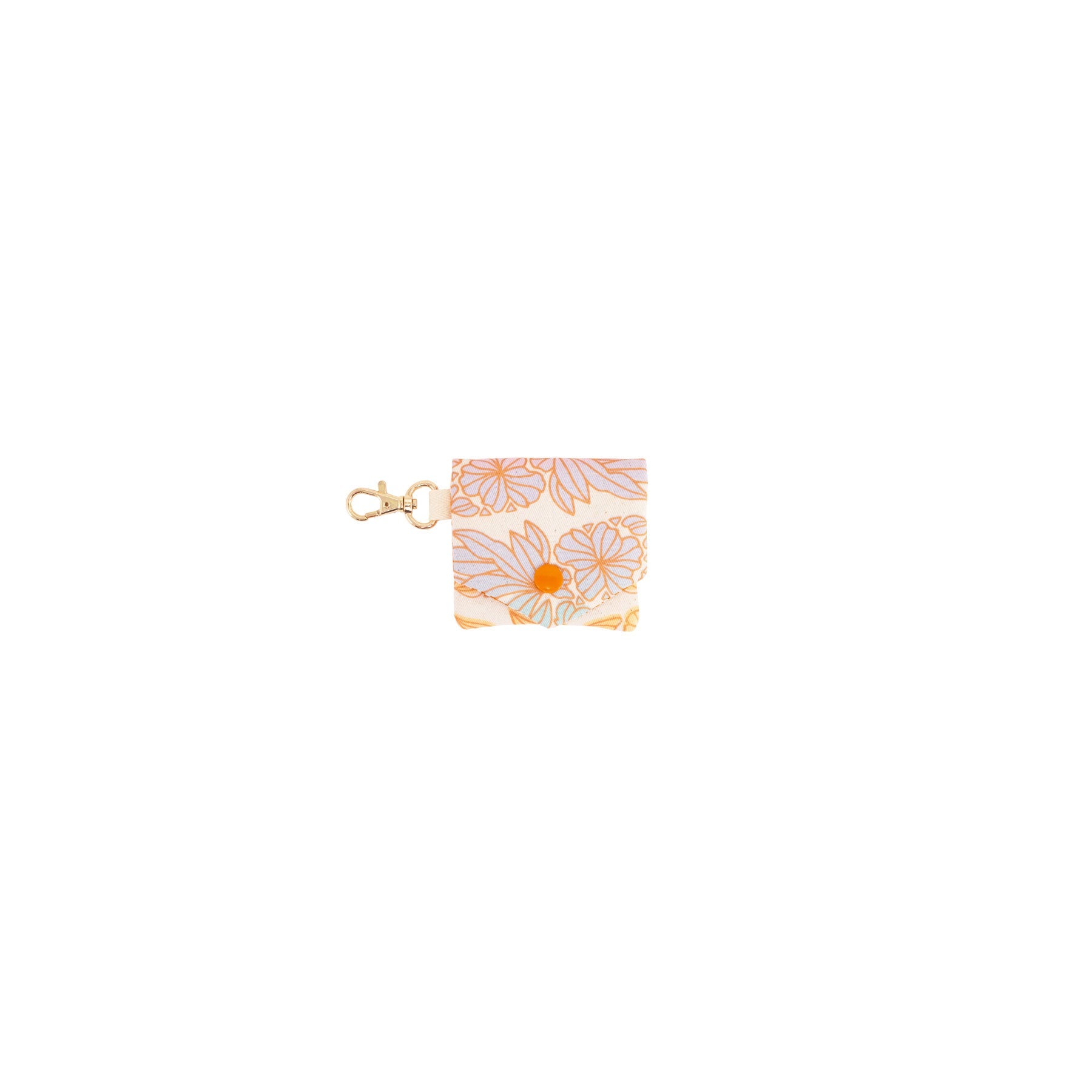 Little Things Pouch Charm • Seaflower Pineapple • Copper over Pastel Rainbow Ombre - Jana Lam Hawaii