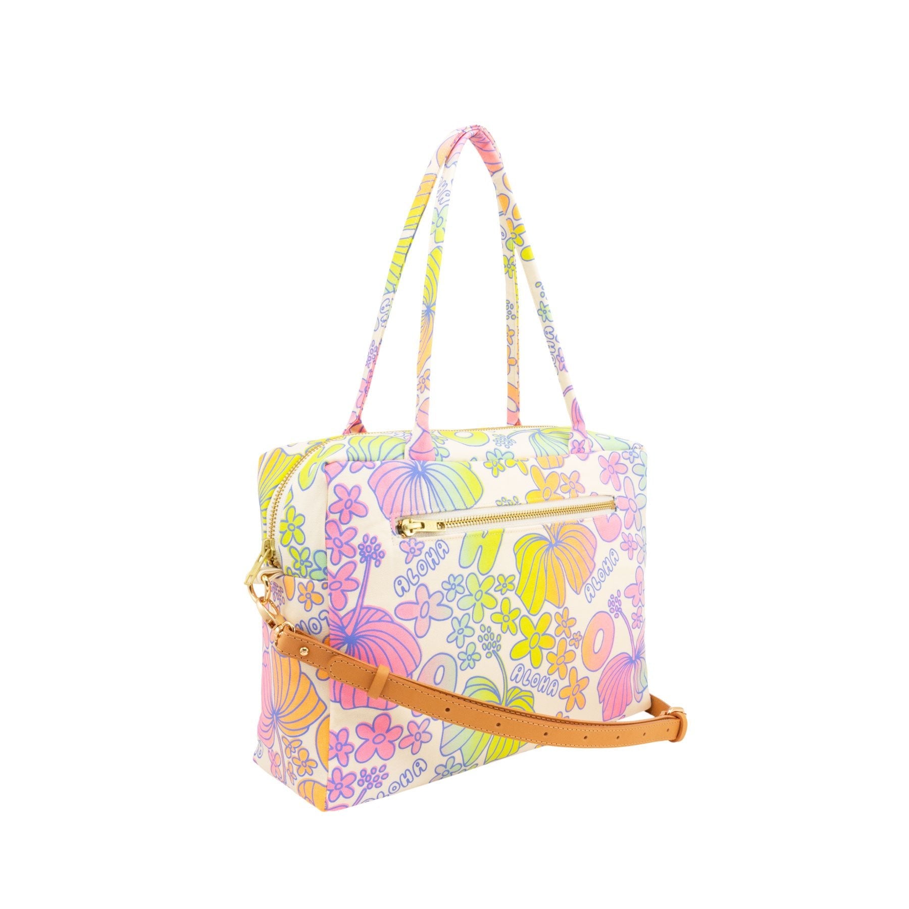 Mini Duffel • Aloha Dee - Lite • Blue over Rainbow Ombre - Jana Lam Hawaii