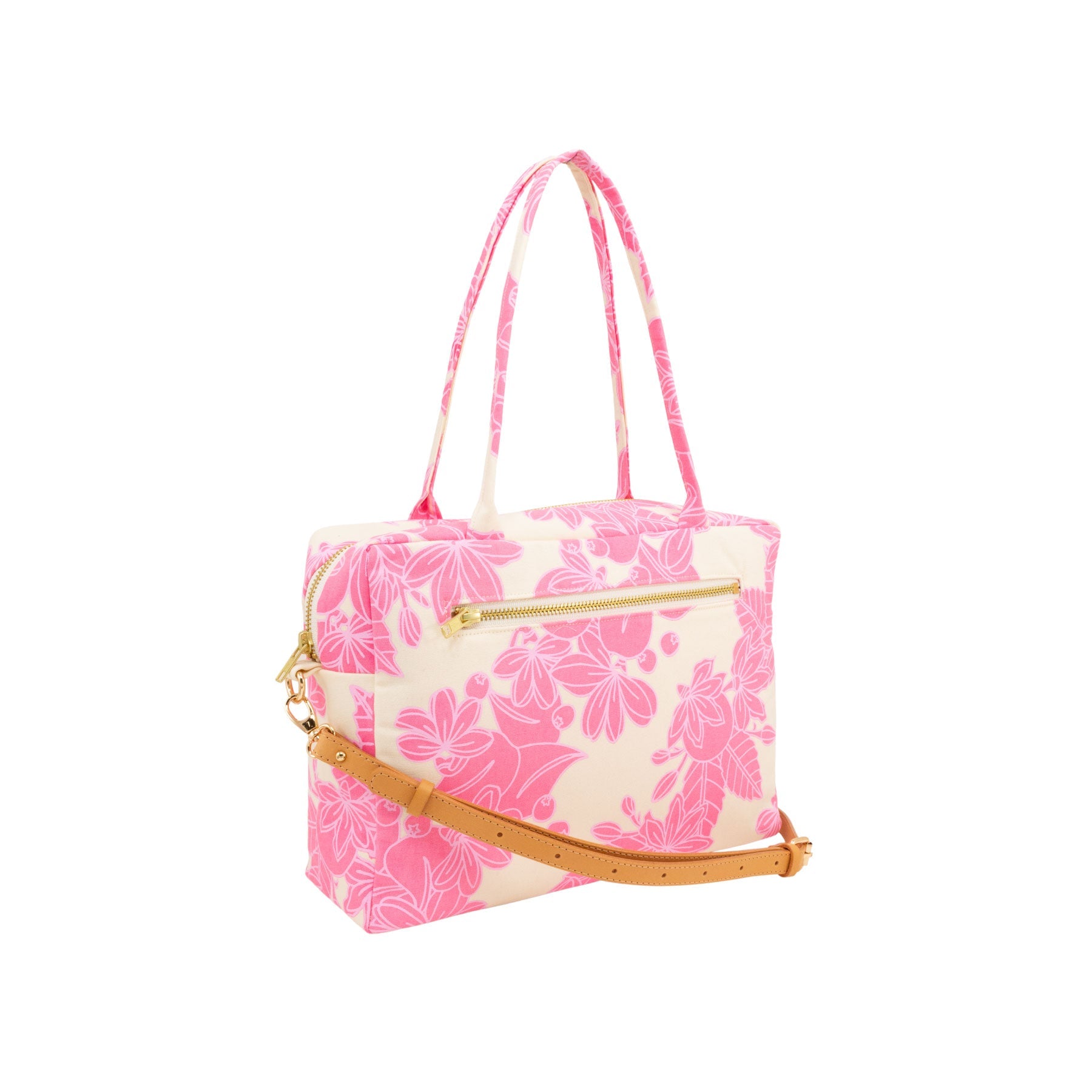 Mini Duffel • Naupaka • Flamingo Pink - Jana Lam Hawaii