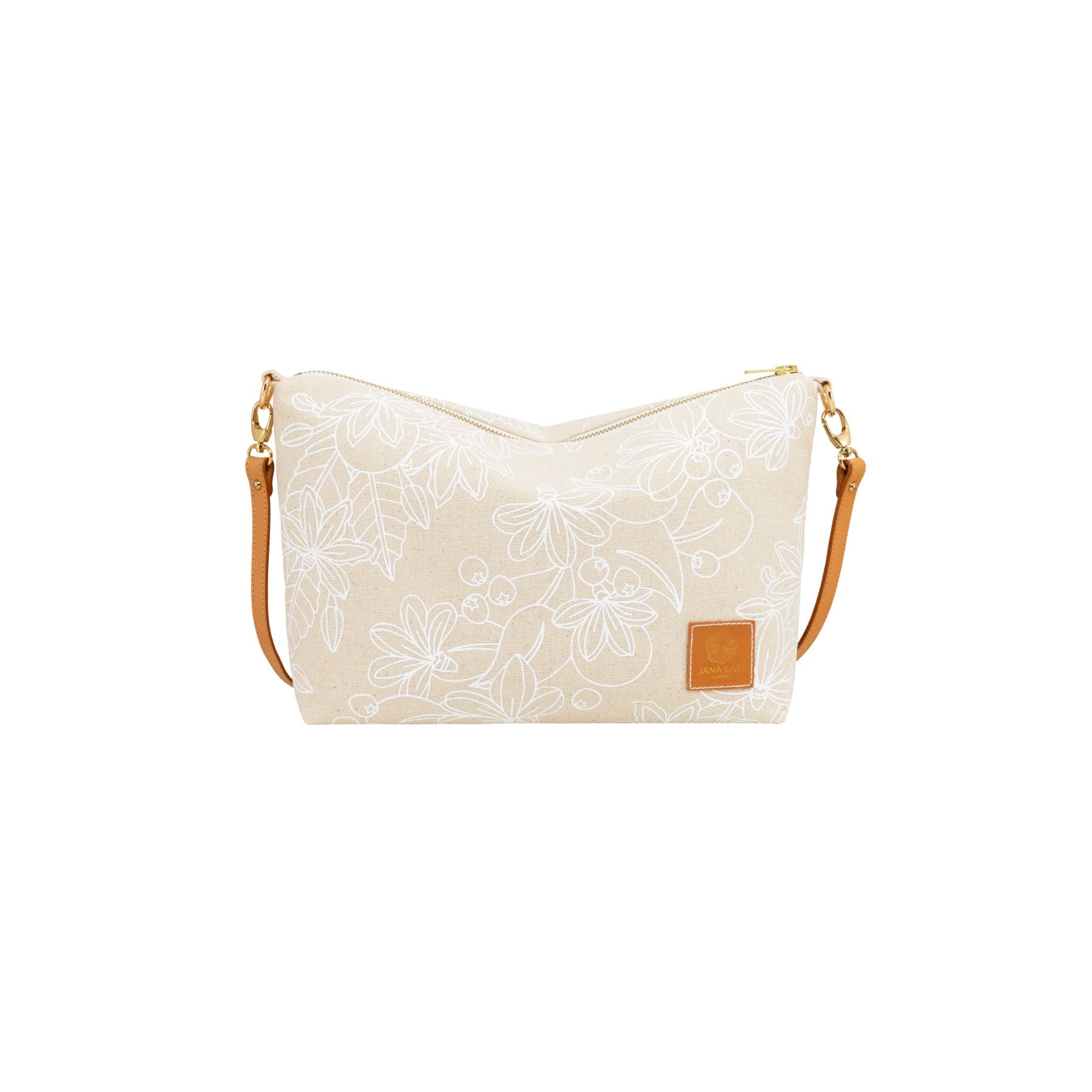 Mini Slouchy Cross Body • Naupaka • White Collection - Jana Lam Hawaii