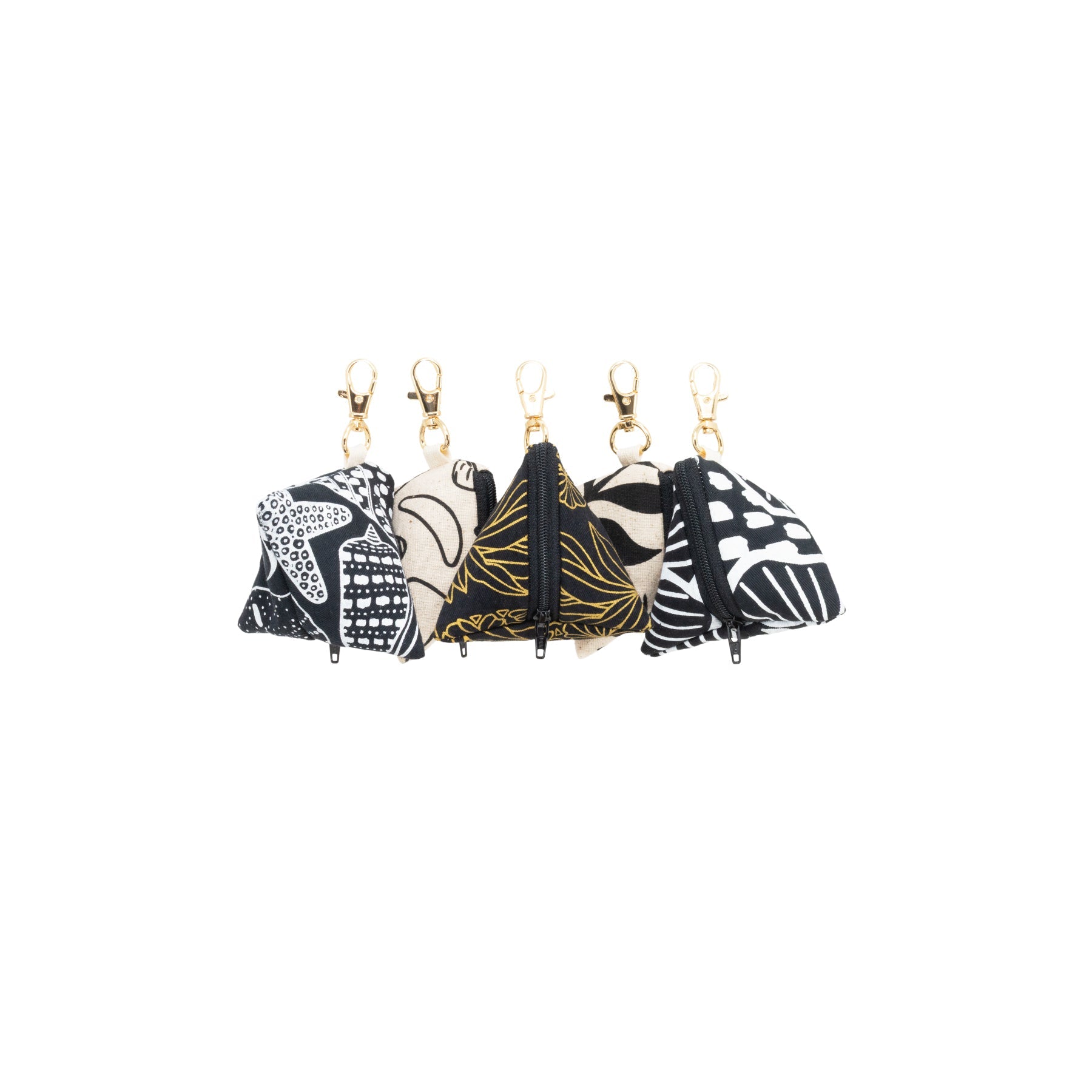 Musubi Pouch Charm • Black Collection • Surprise Print - Jana Lam Hawaii