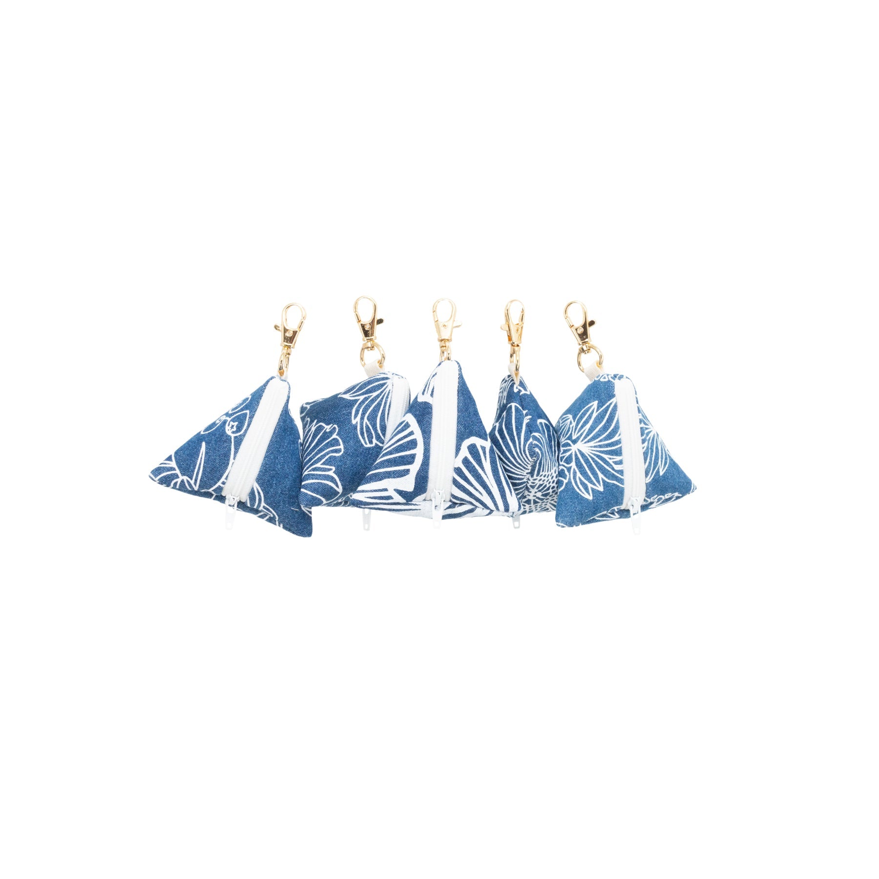Musubi Pouch Charm • Denim Collection • Surprise Print - Jana Lam Hawaii
