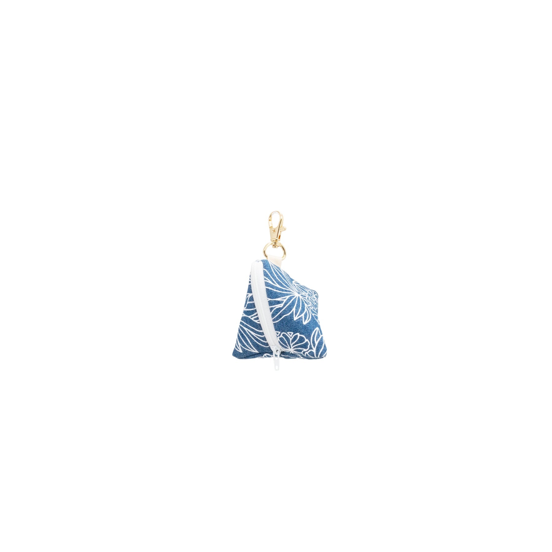 Musubi Pouch Charm • Seaflower Pineapple • Denim Collection - Jana Lam Hawaii