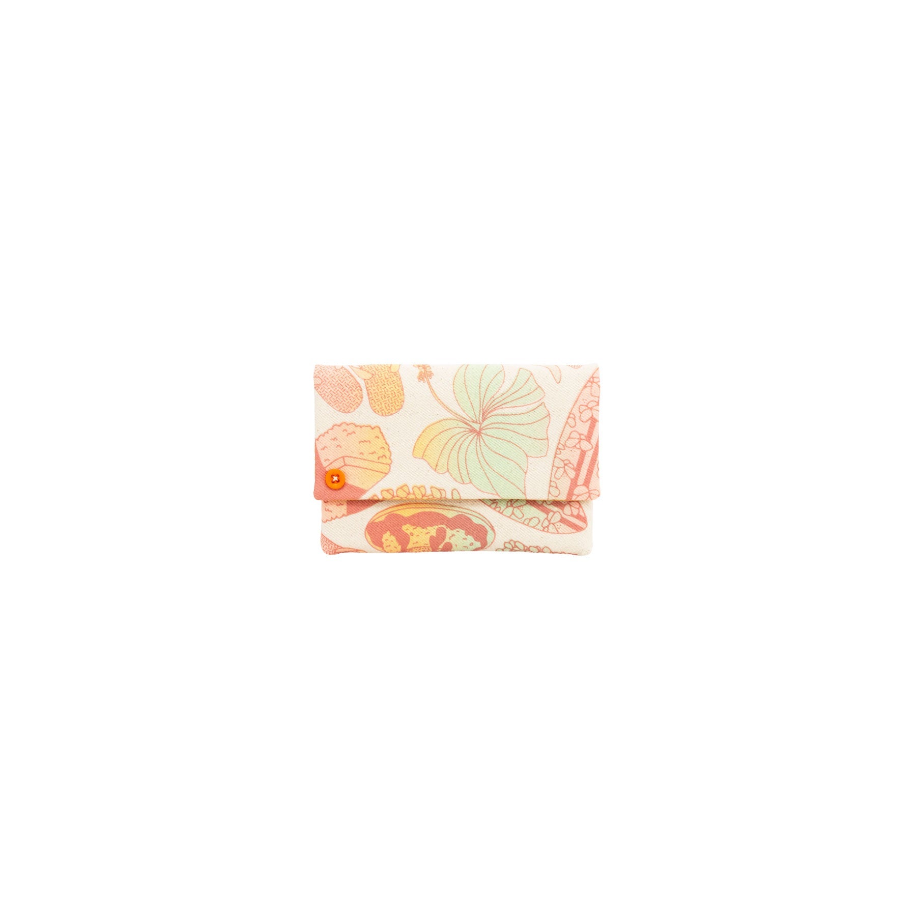 Petite Envelope Clutch • Mixed Plate • Bronze over Pink, Mint and Apricot Ombre - Jana Lam Hawaii