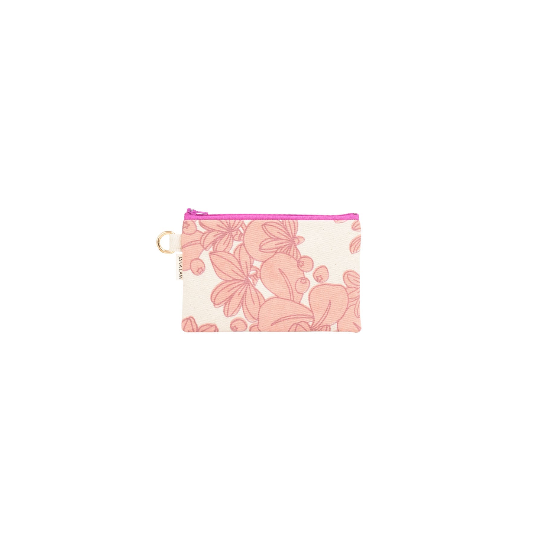 Petite Zipper Clutch • Naupaka • Dusty Rose - Jana Lam Hawaii