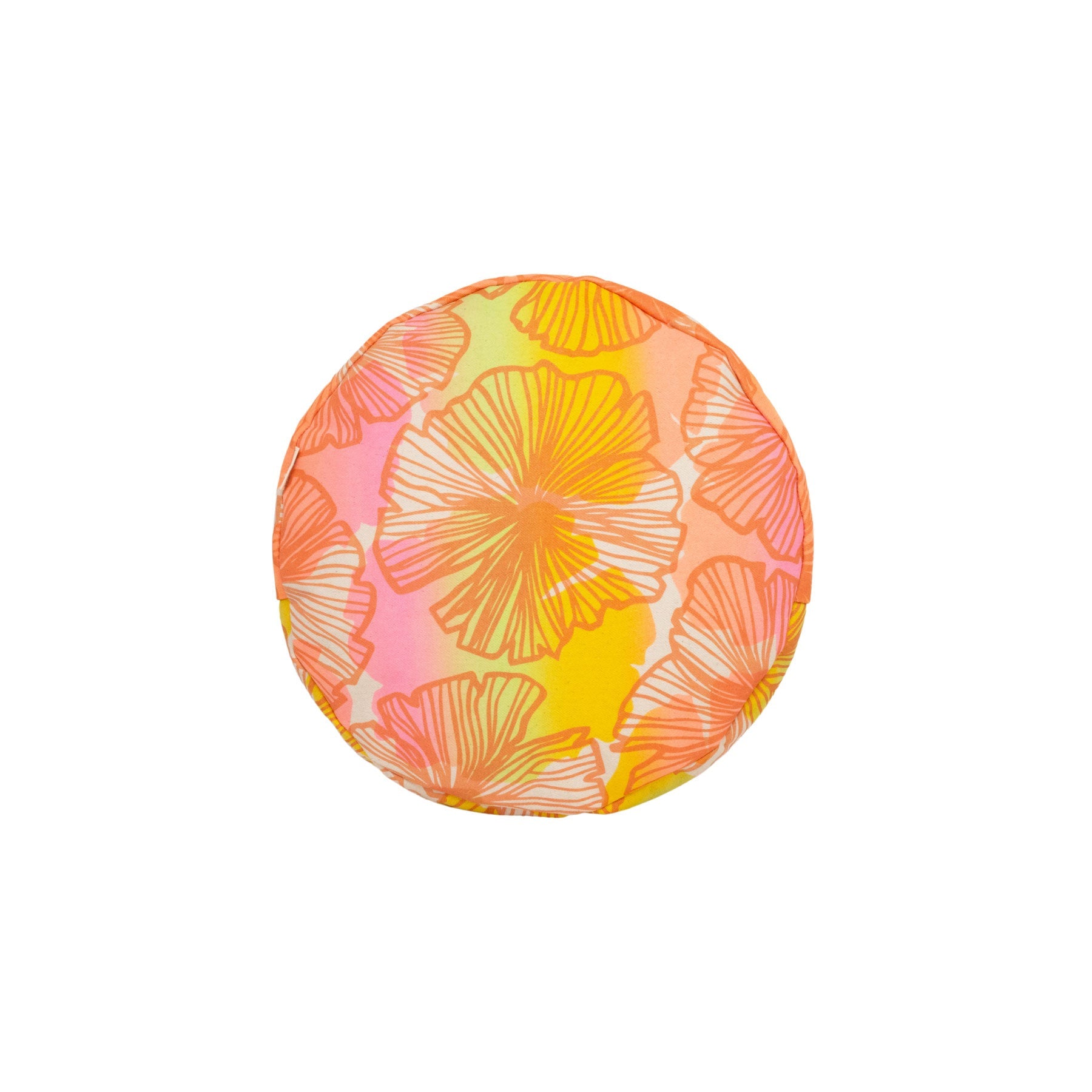 Roundie Pillow • Seaflower • Copper over Sherbet Rainbow Ombre - Jana Lam Hawaii