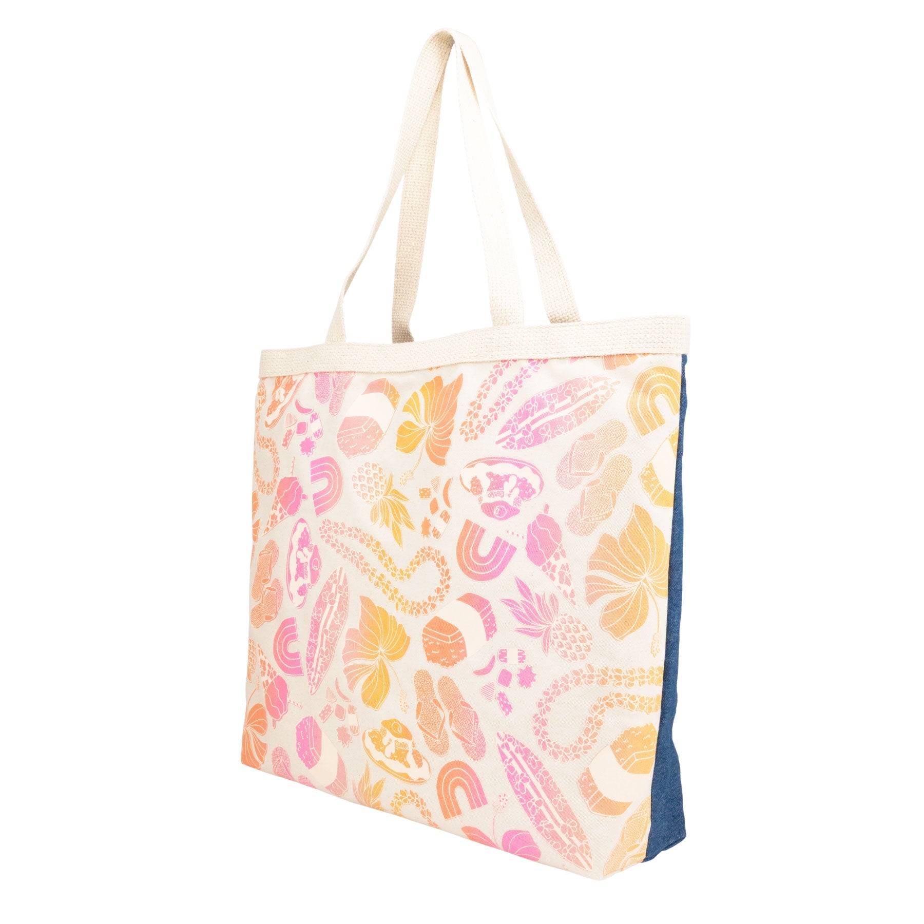 Shopper's Tote • Mixed Plate • Pink Spice - Jana Lam Hawaii