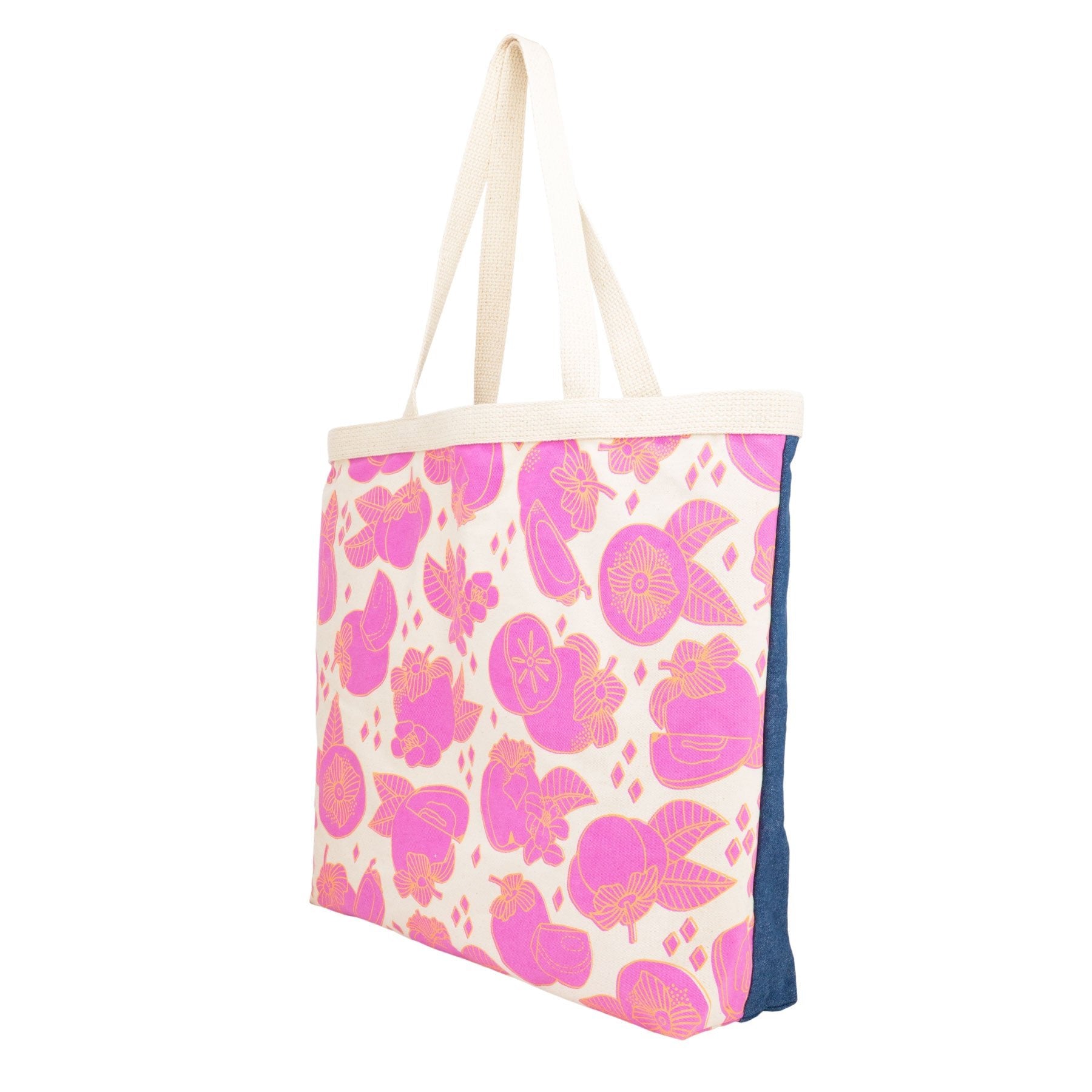 Shopper's Tote • Persimmon • Orange over Hot Magenta - Jana Lam Hawaii