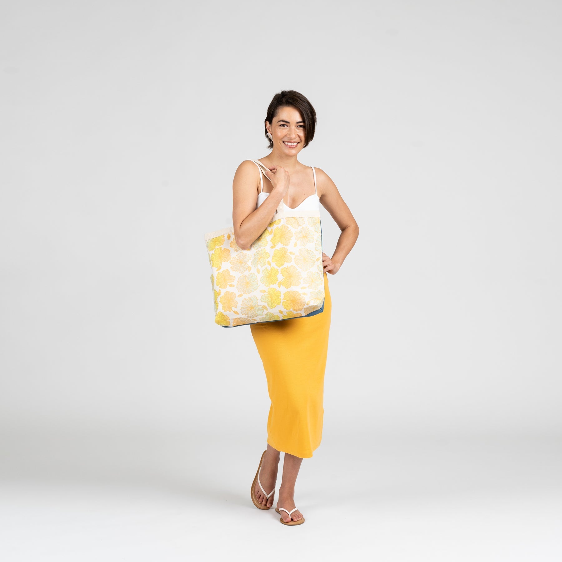 Shopper's Tote • Pua Kala • Sherbet Sunrise - Jana Lam Hawaii
