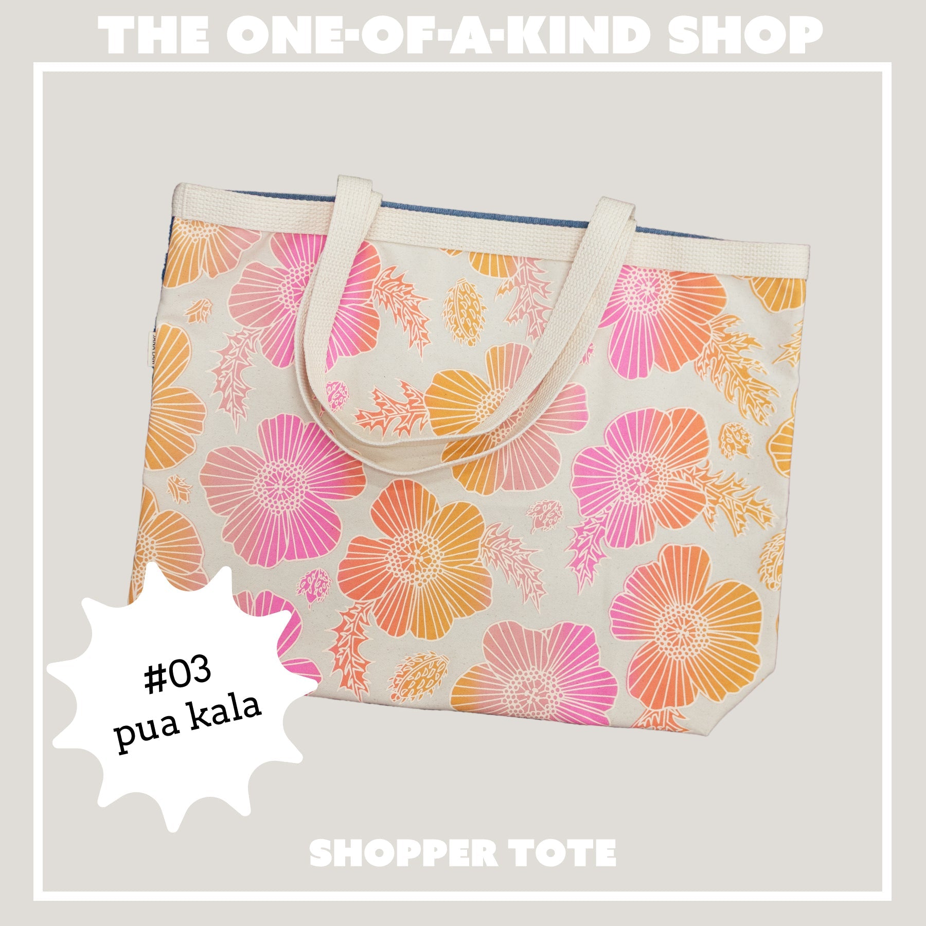 Shopper's Tote • The One - of - a - Kind Shop - Jana Lam Hawaii