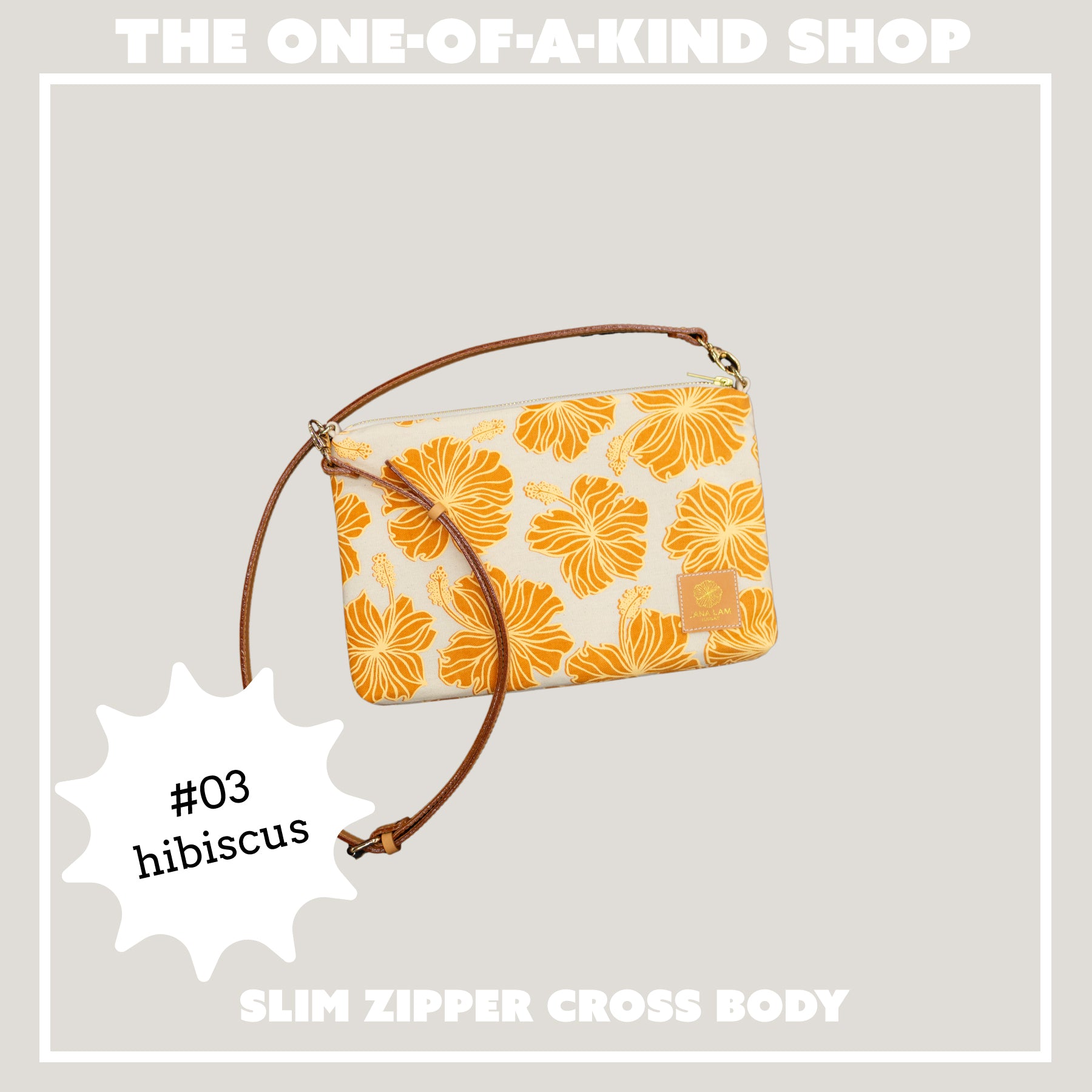 Slim Zipper Cross Body • The One - Of - A - Kind Shop - Jana Lam Hawaii