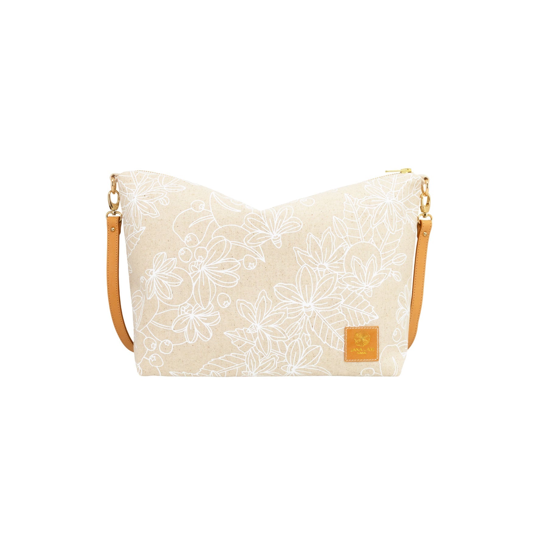 Slouchy Cross Body • Naupaka • White Collection - Jana Lam Hawaii