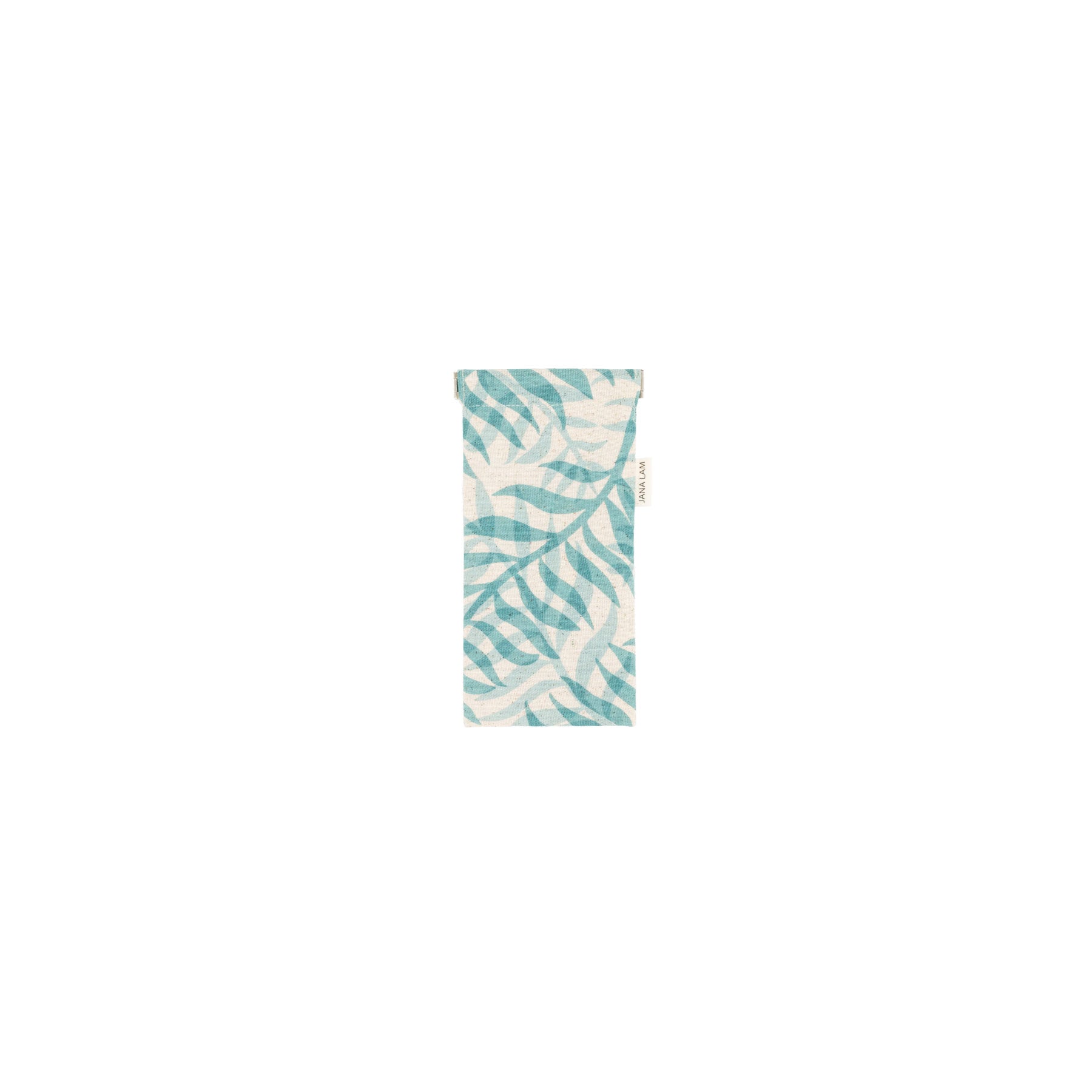 Sunglass Case • Double Palm • Teal over Aqua - Jana Lam Hawaii