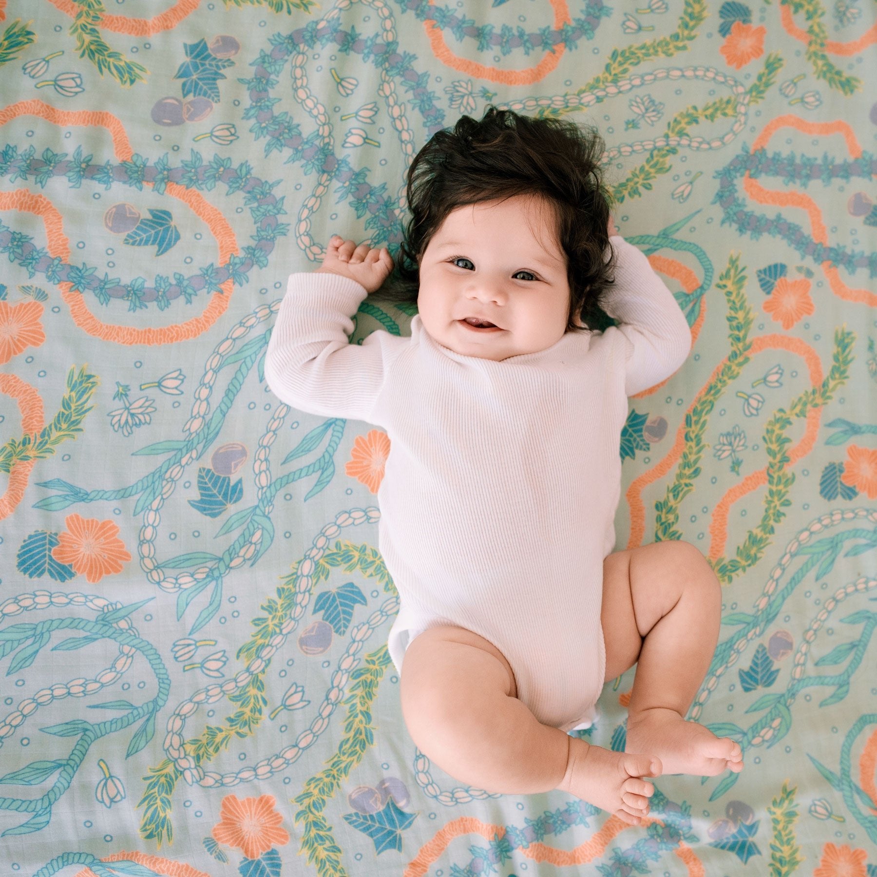 Throw Blanket • Lei Stand • Coco Moon + Jana Lam - Jana Lam Hawaii