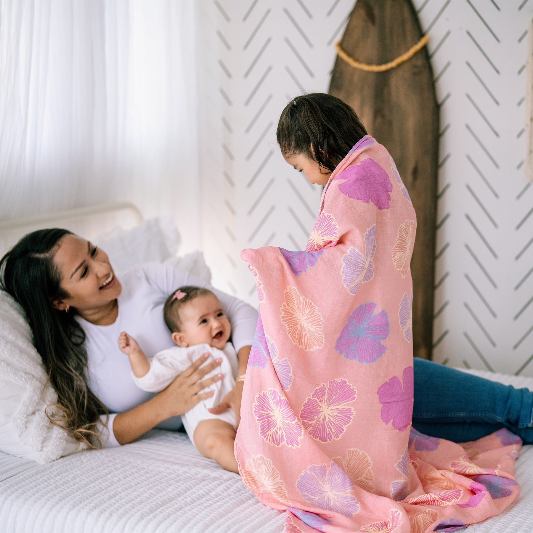 Throw Blanket • Seaflower • Coco Moon + Jana Lam - Jana Lam Hawaii