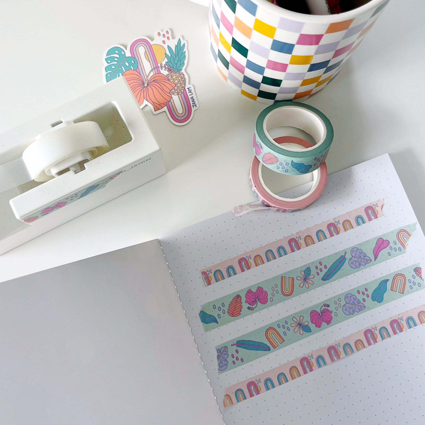 Washi Tape Set • Rainbow Wilds - Jana Lam Hawaii