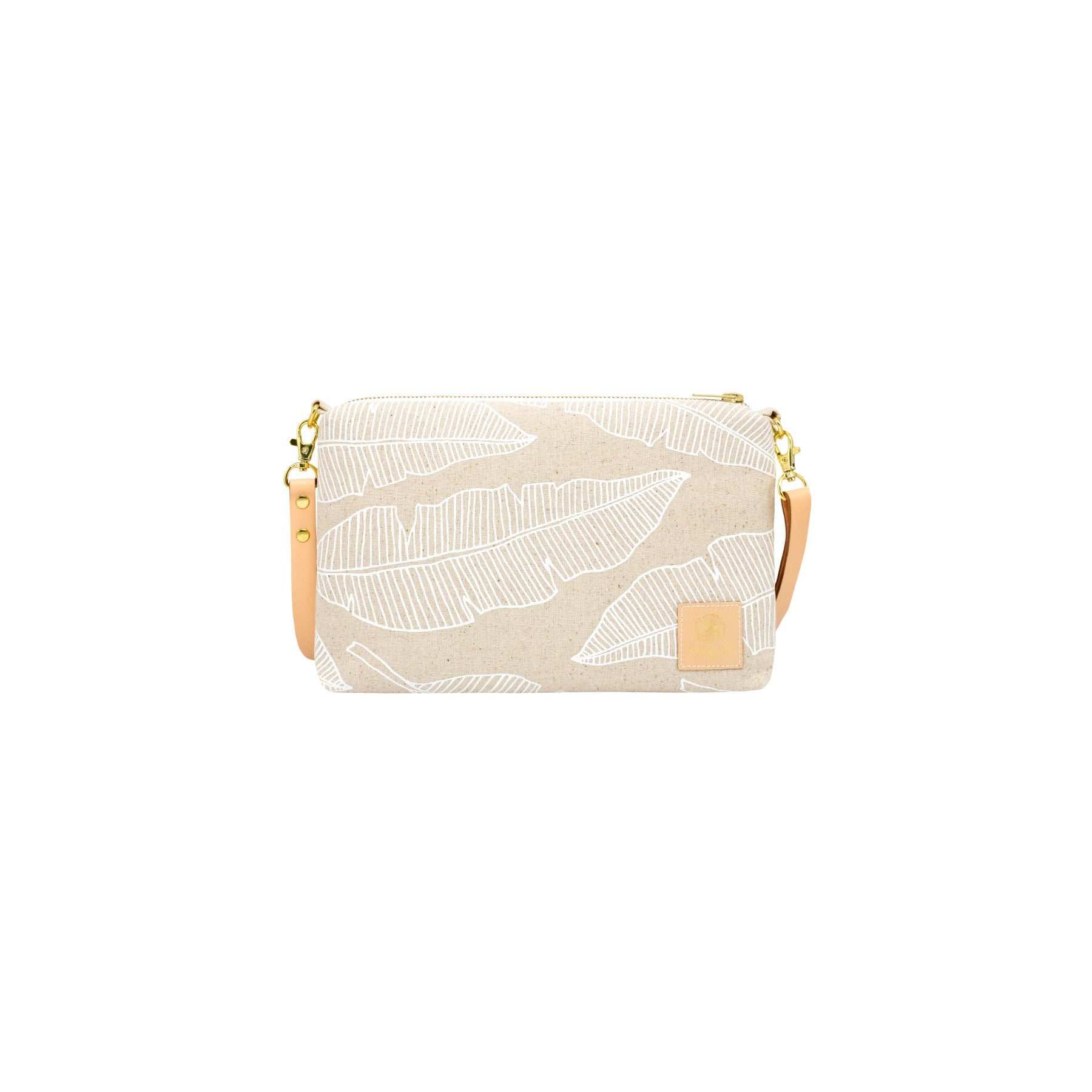 Slim Zipper Cross Body • Banana Leaf • White Collection - Jana Lam Hawaii