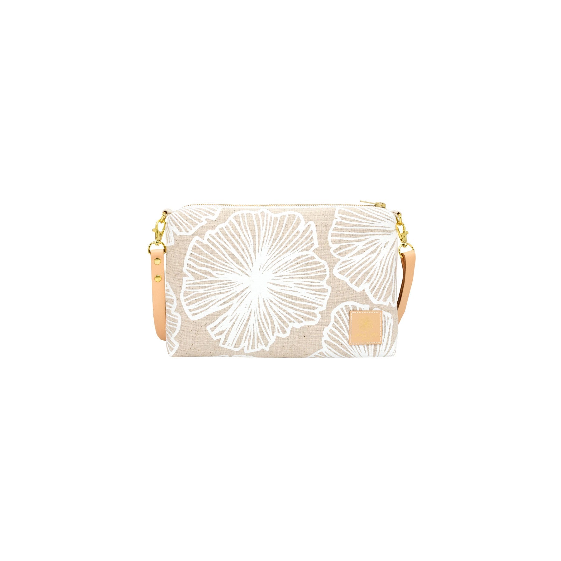 Slim Zipper Cross Body • Seaflower • White Collection - Jana Lam Hawaii