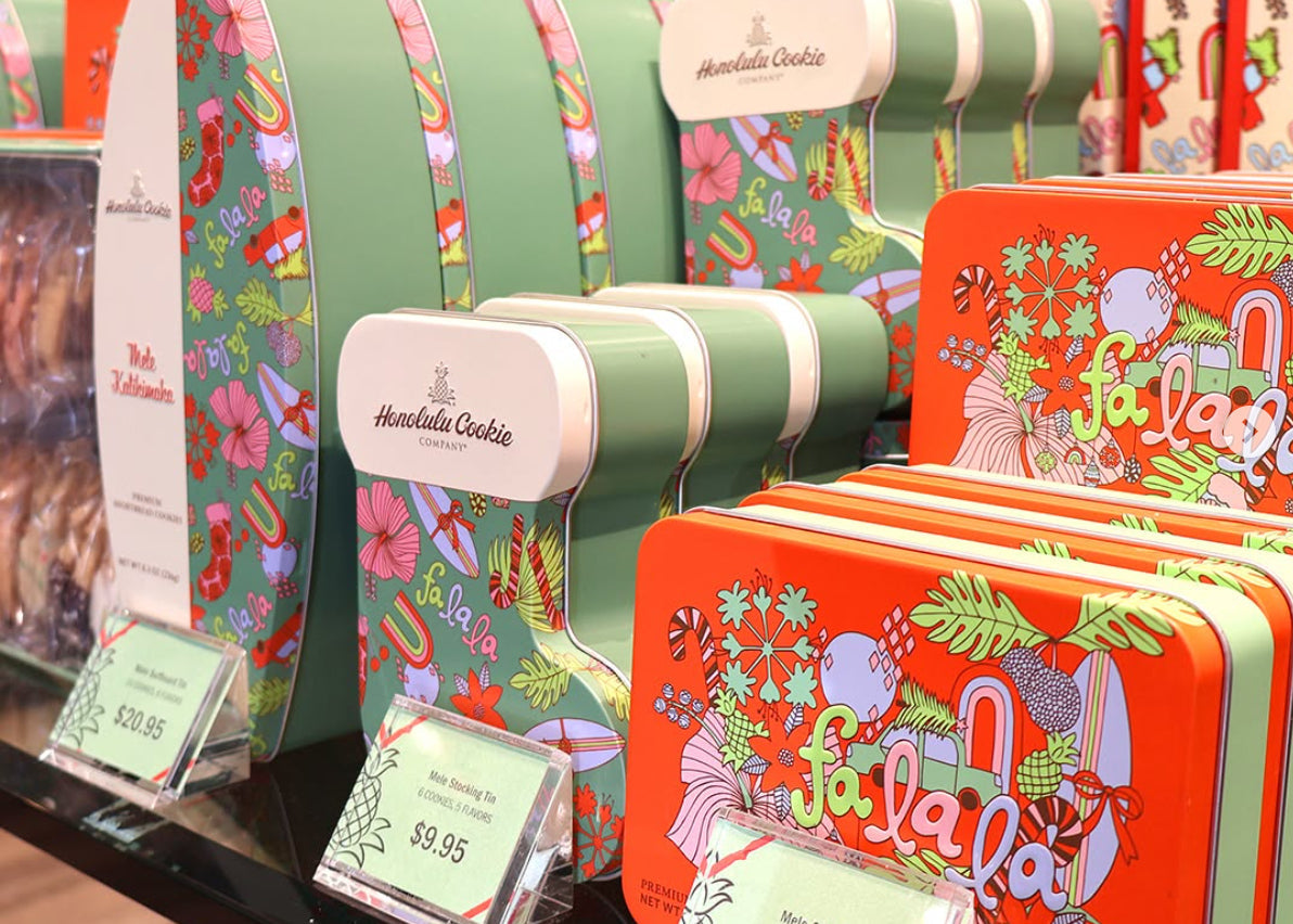 Fa La La: Holiday Packaging Design for Honolulu Cookie Company