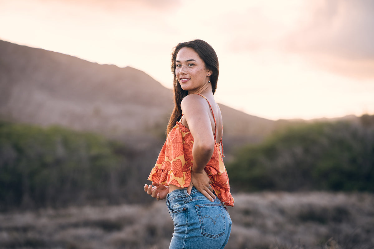 Jana Lam  Your Papaya, Your Choice Tee - Moonstruck - Dolkii Hawai'i
