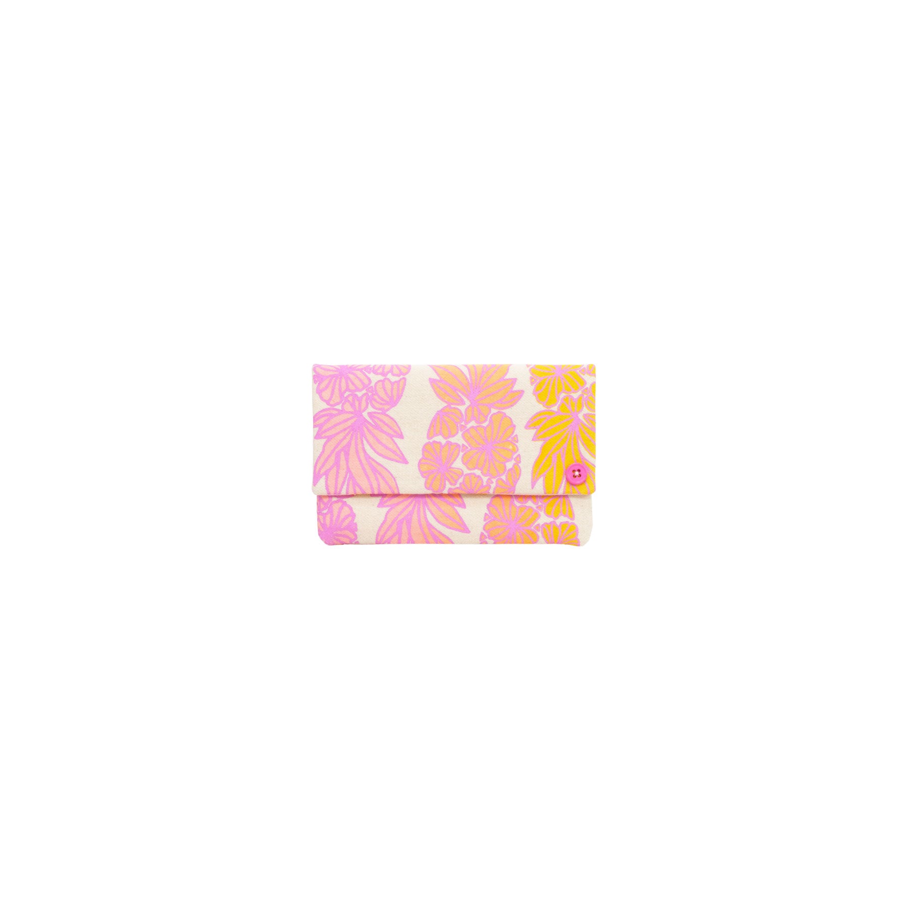 Petite Envelope Clutch • Seaflower Pineapple • Pink over Sherbet Rainbow