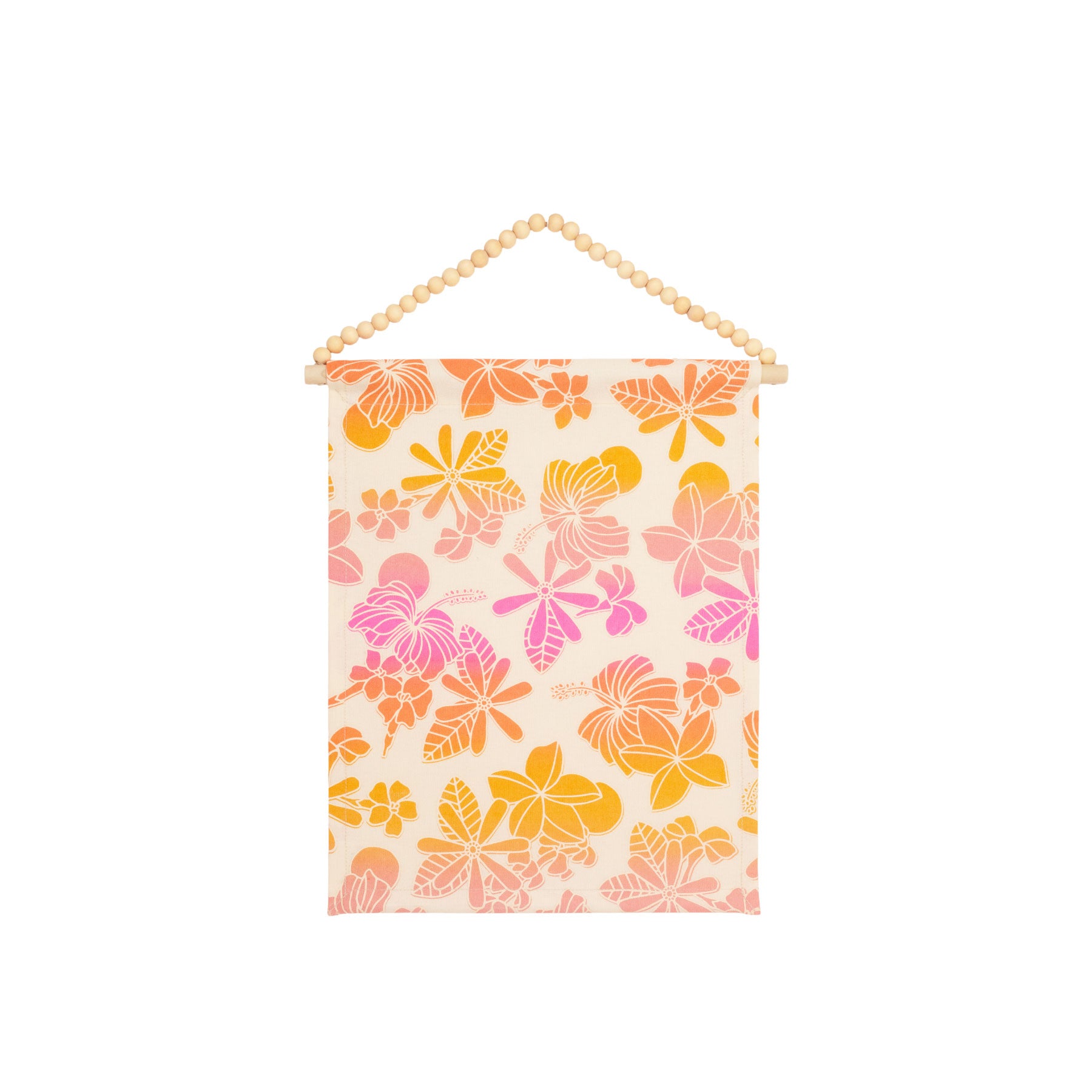 11x14 Fabric Wall Tapestry • Honey Girl Blooms • Pink Spice