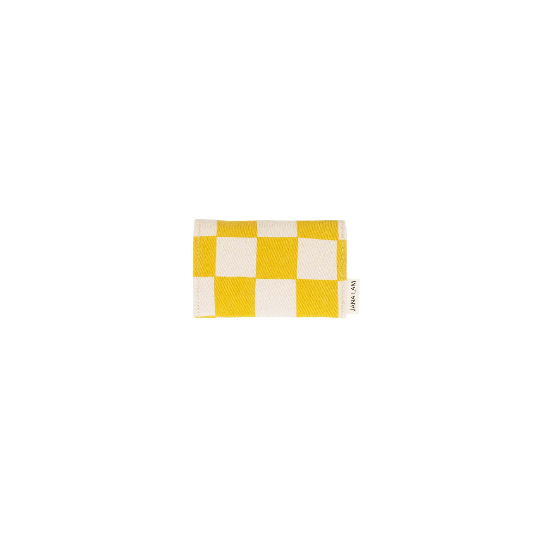 Card Wallet • Checkerboard • Mustard