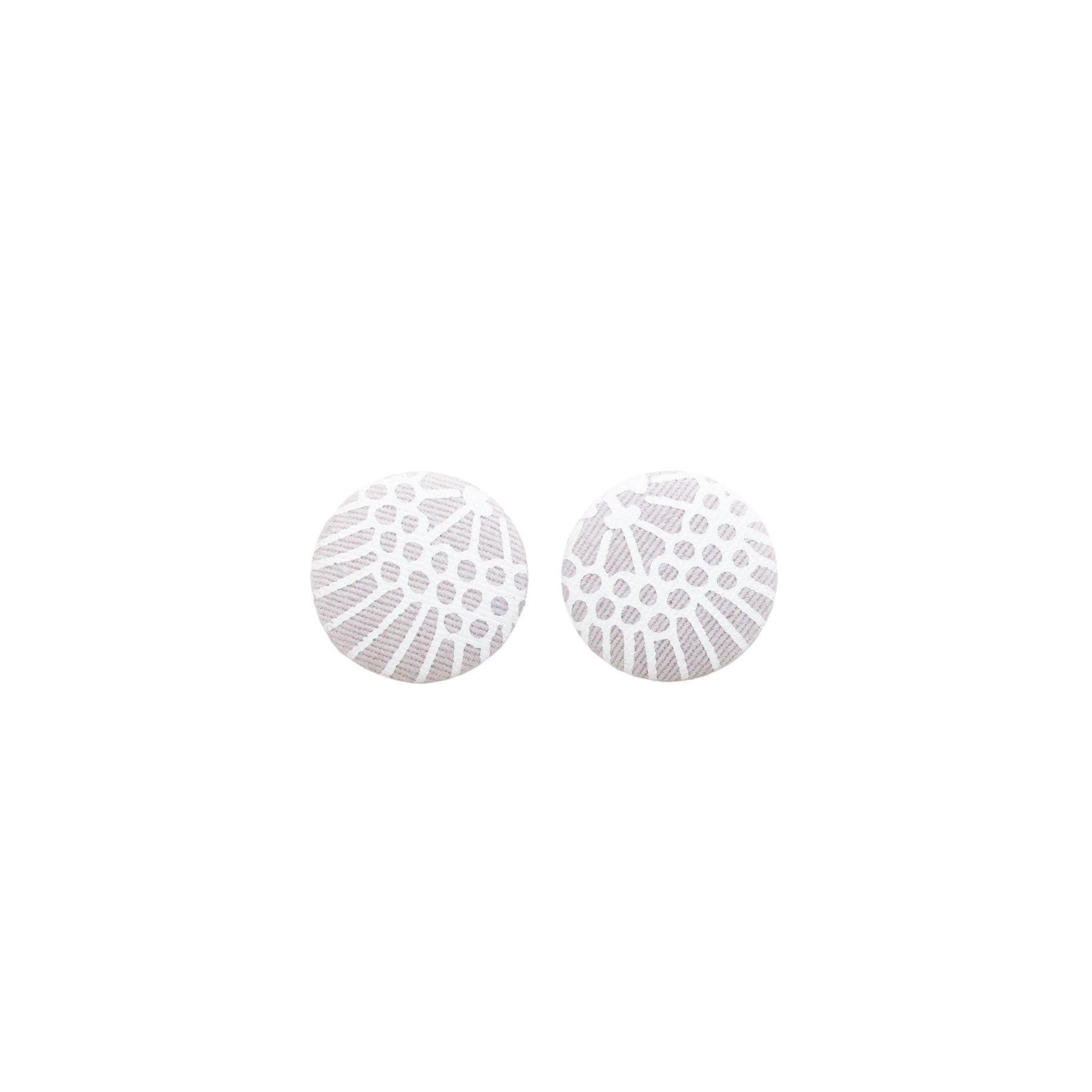 Roundie Earrings • Pua Kala • White over Ombre