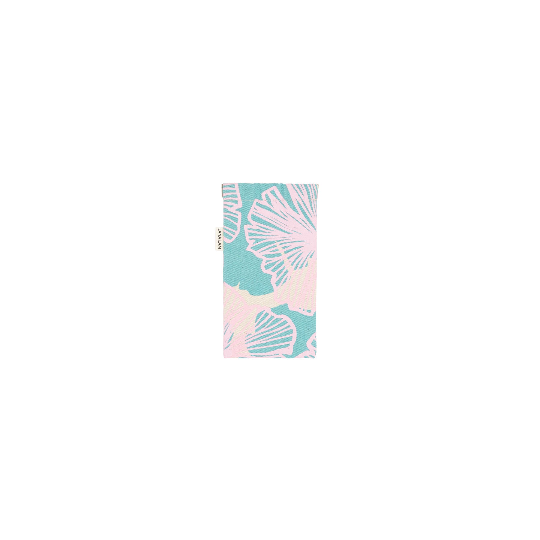 Sunglass Case • Seaflower • Pink over Offset Turquoise