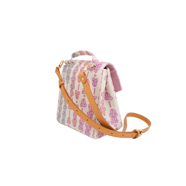 Mini Satchel • Crown Flower • Berry Sunrise